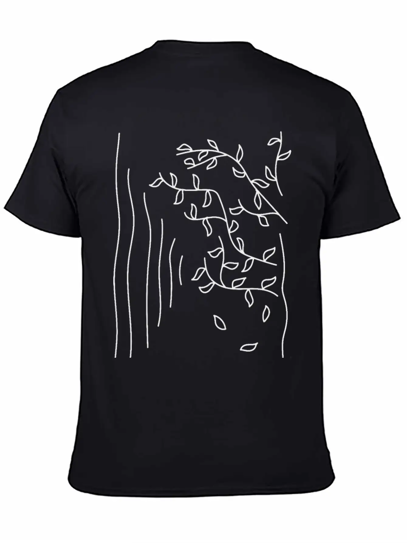 Autumn . Line Art Stylish Everyday T-Shirt – Unisex Basic Cotton Tee