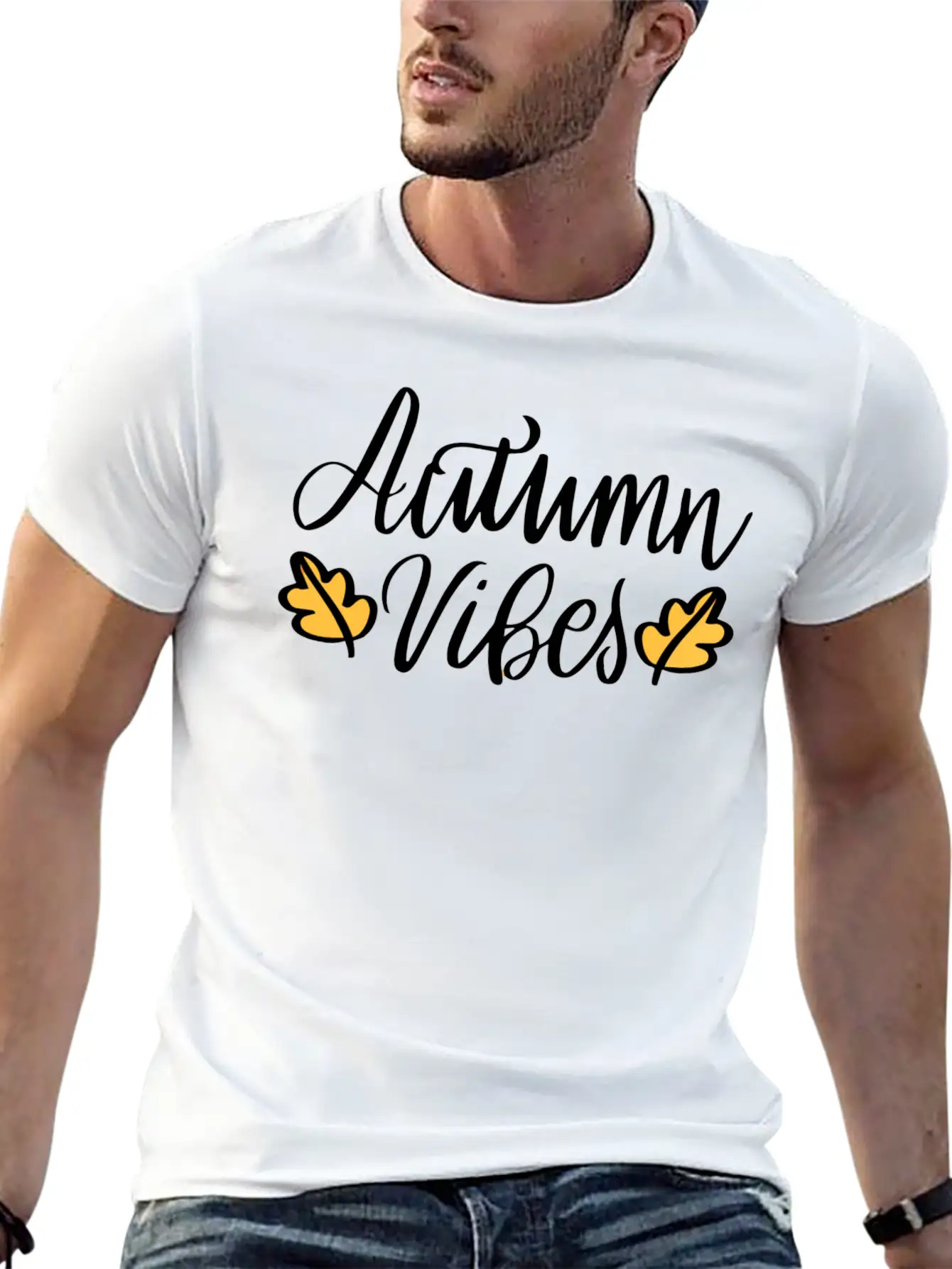 Autumn Vibes Nostalgia Unisex Short Sleeve Soft Cotton T-Shirt – Casual Everyday Wear