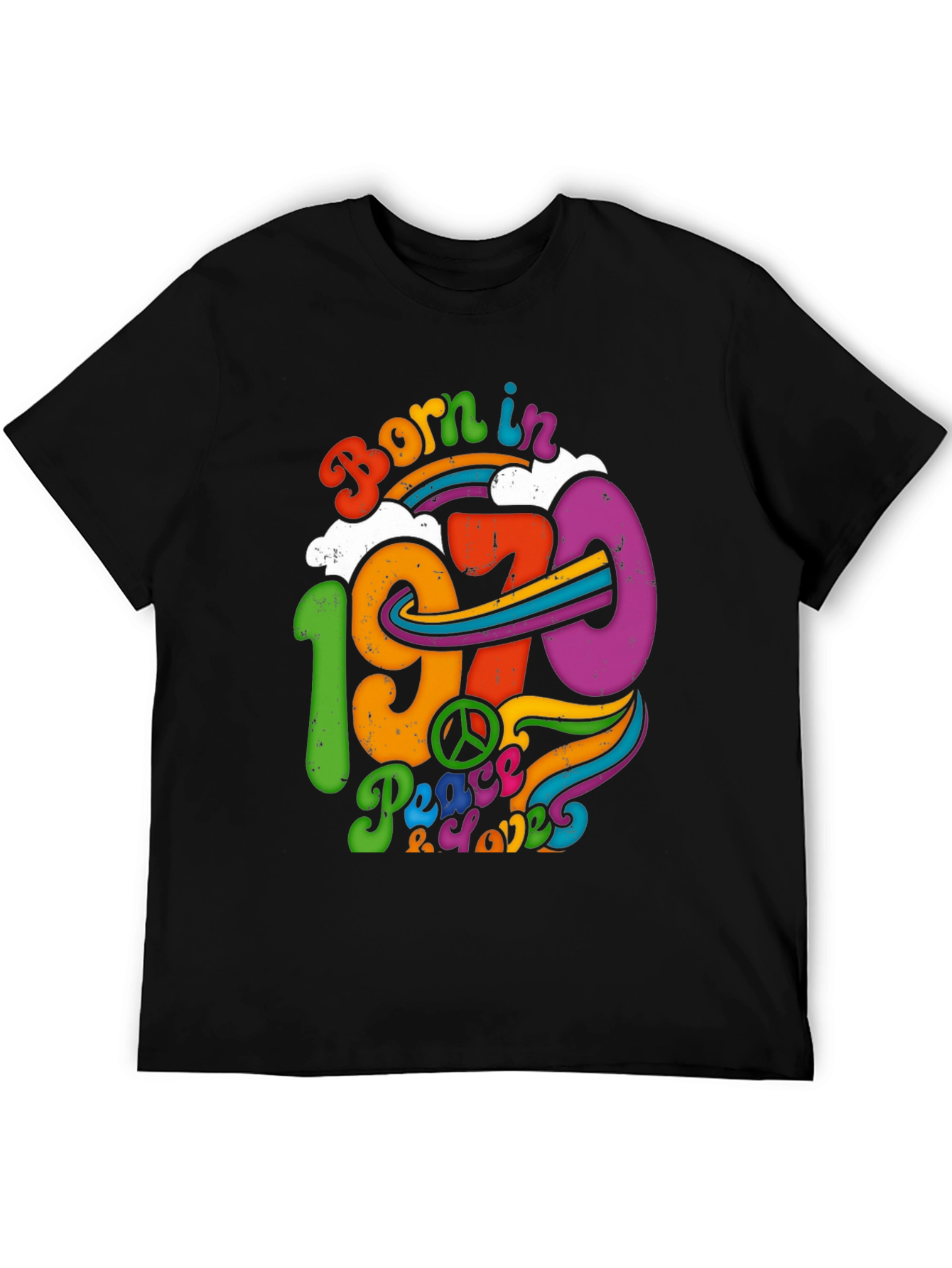 Born in 1970 T-Shirt Retro Peace & Love