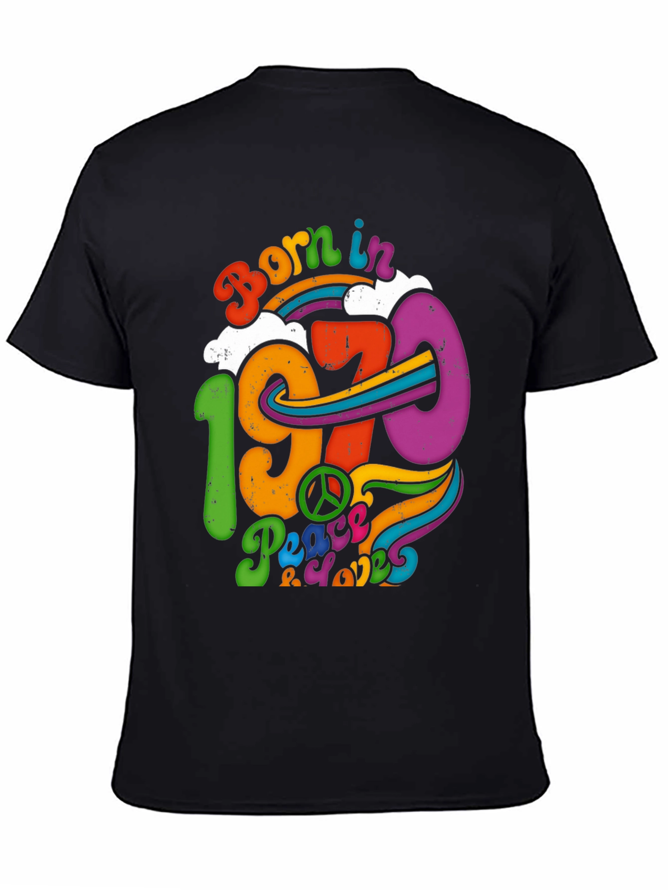 Born in 1970 T-Shirt Retro Peace & Love