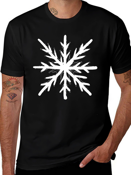 Snowflake Graphic Tee - Stylish Winter Apparel