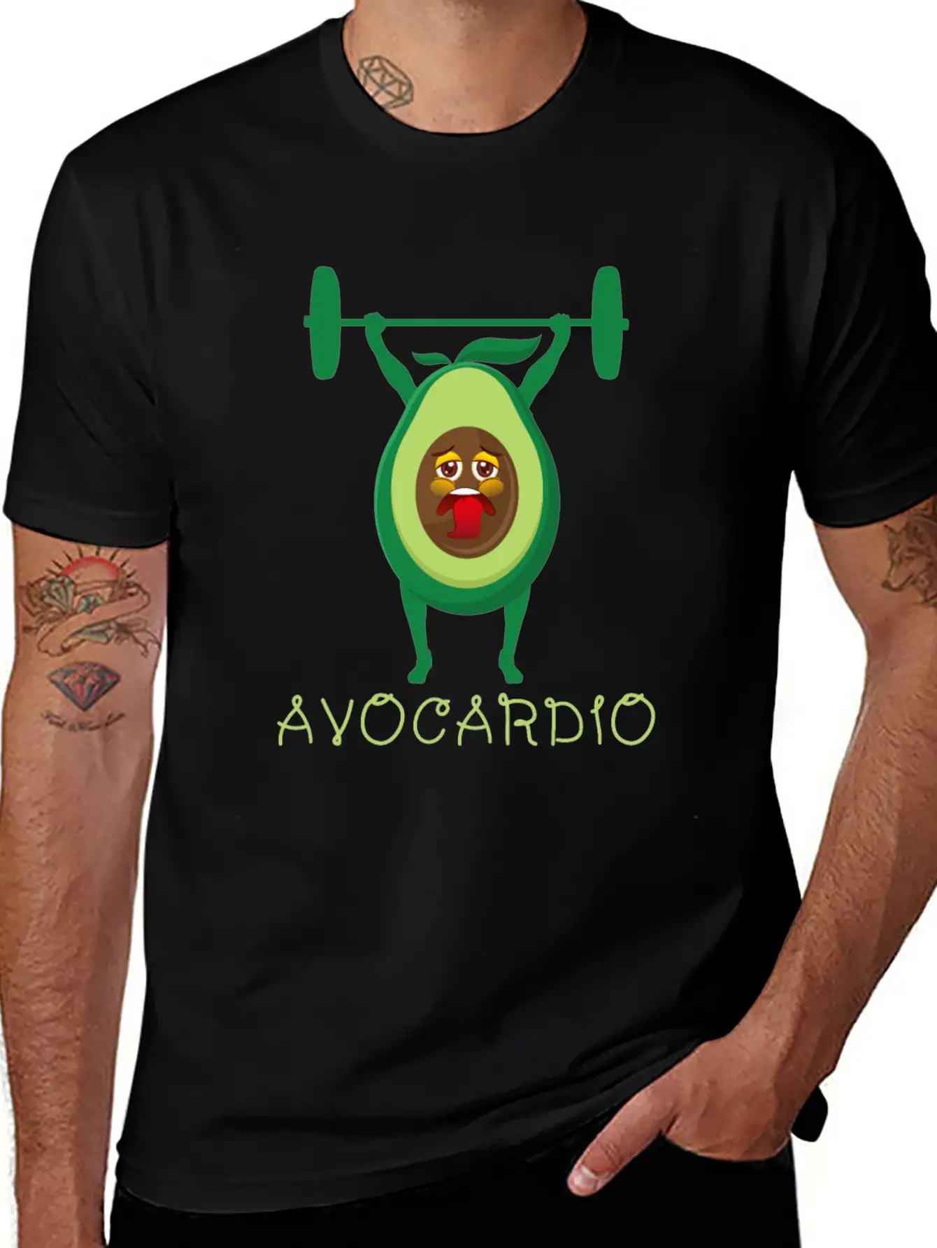 Avocado Avocardio Keto Diet Gym Fitness Comfortable Minimalist Graphic Tee – Summer Style Essential