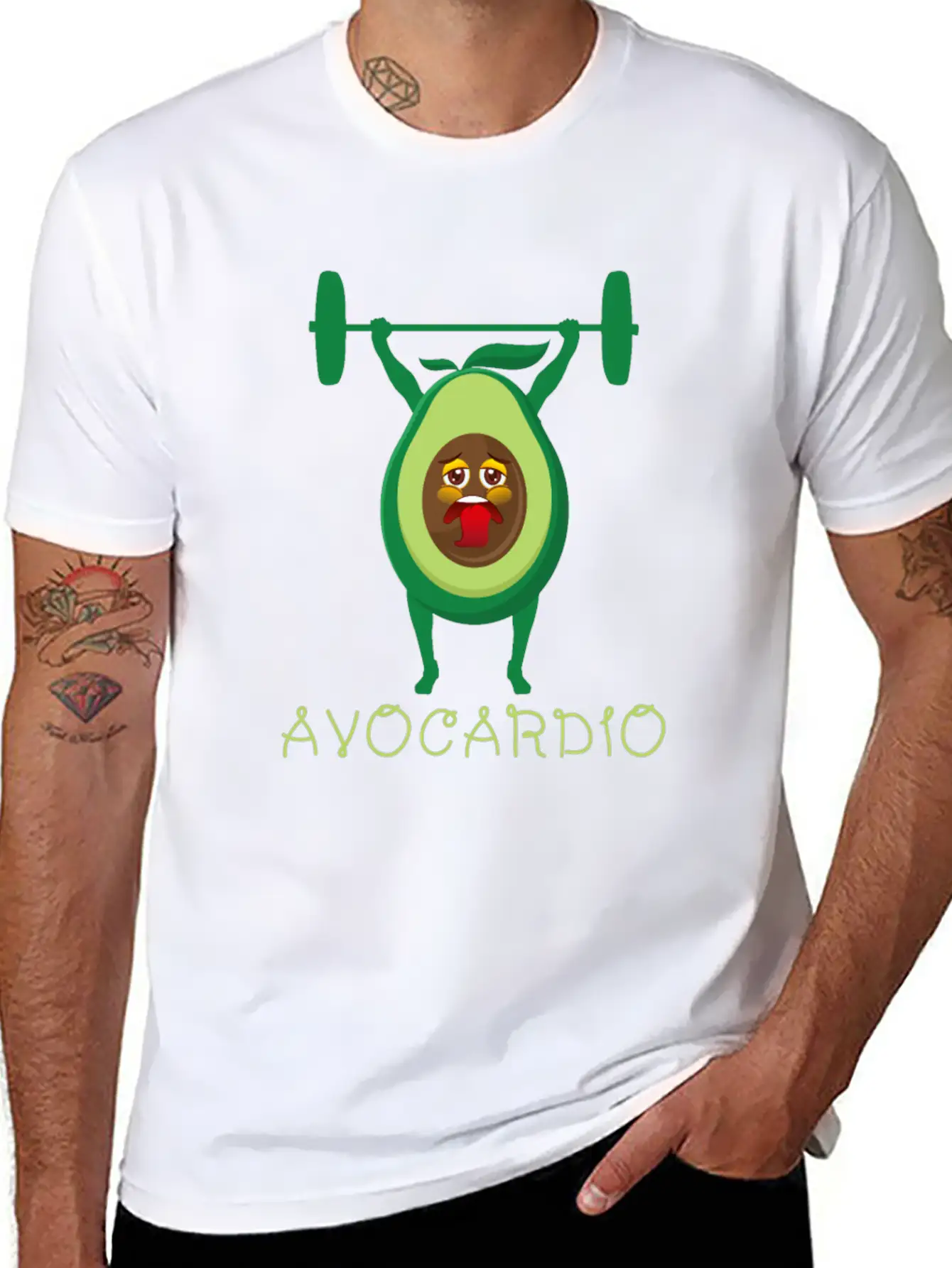 Avocado Avocardio Keto Diet Gym Fitness Comfortable Minimalist Graphic Tee – Summer Style Essential