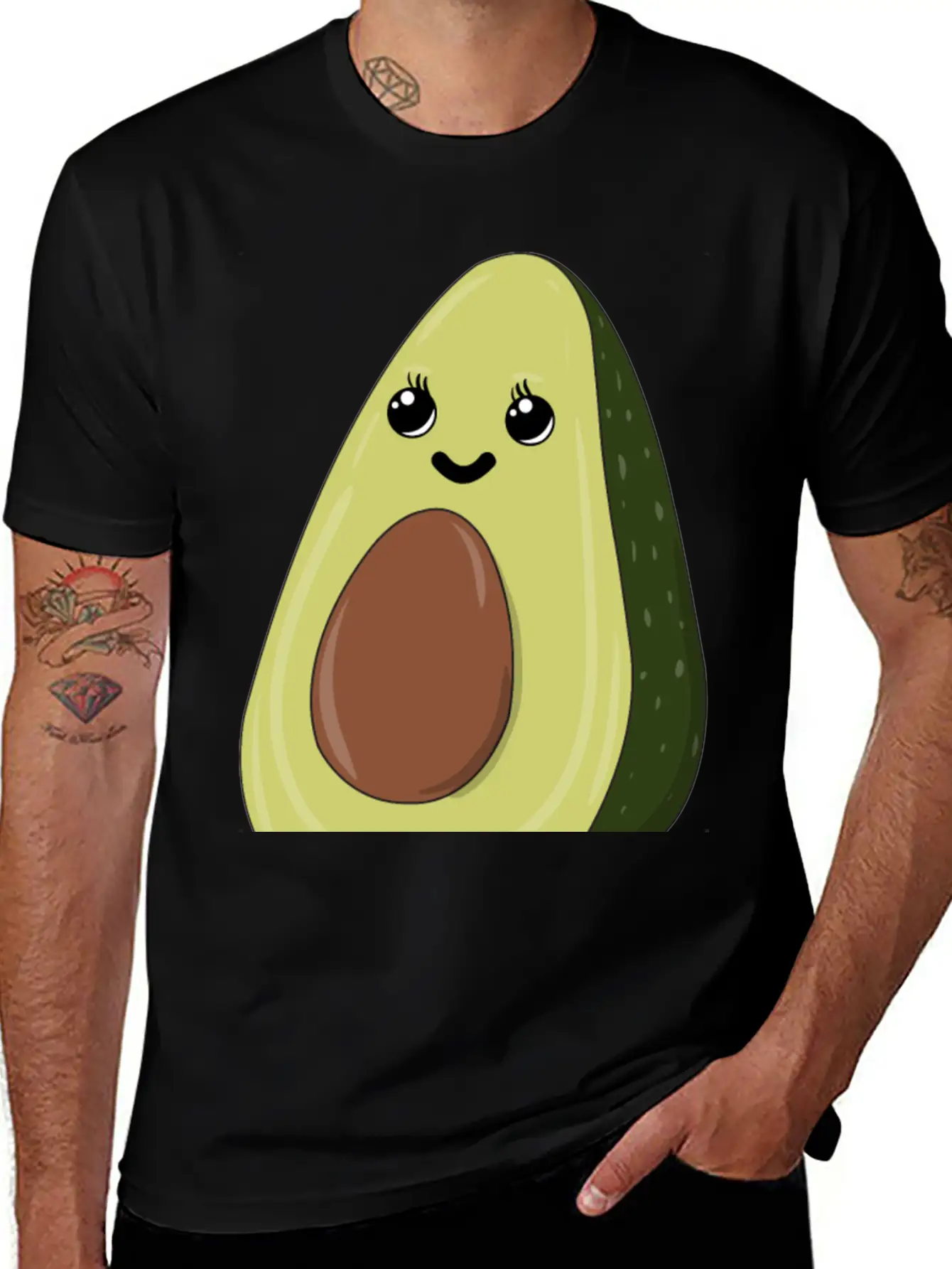 Avocado - The Good Kind Of Fat Comfortable Minimalist Graphic Tee – Summer Style Essential