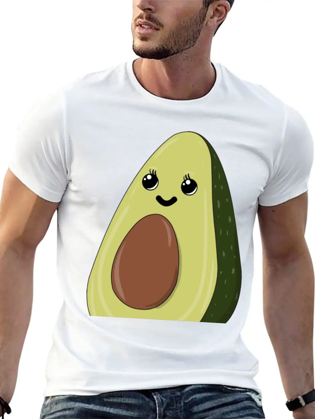 Avocado - The Good Kind Of Fat Comfortable Minimalist Graphic Tee – Summer Style Essential