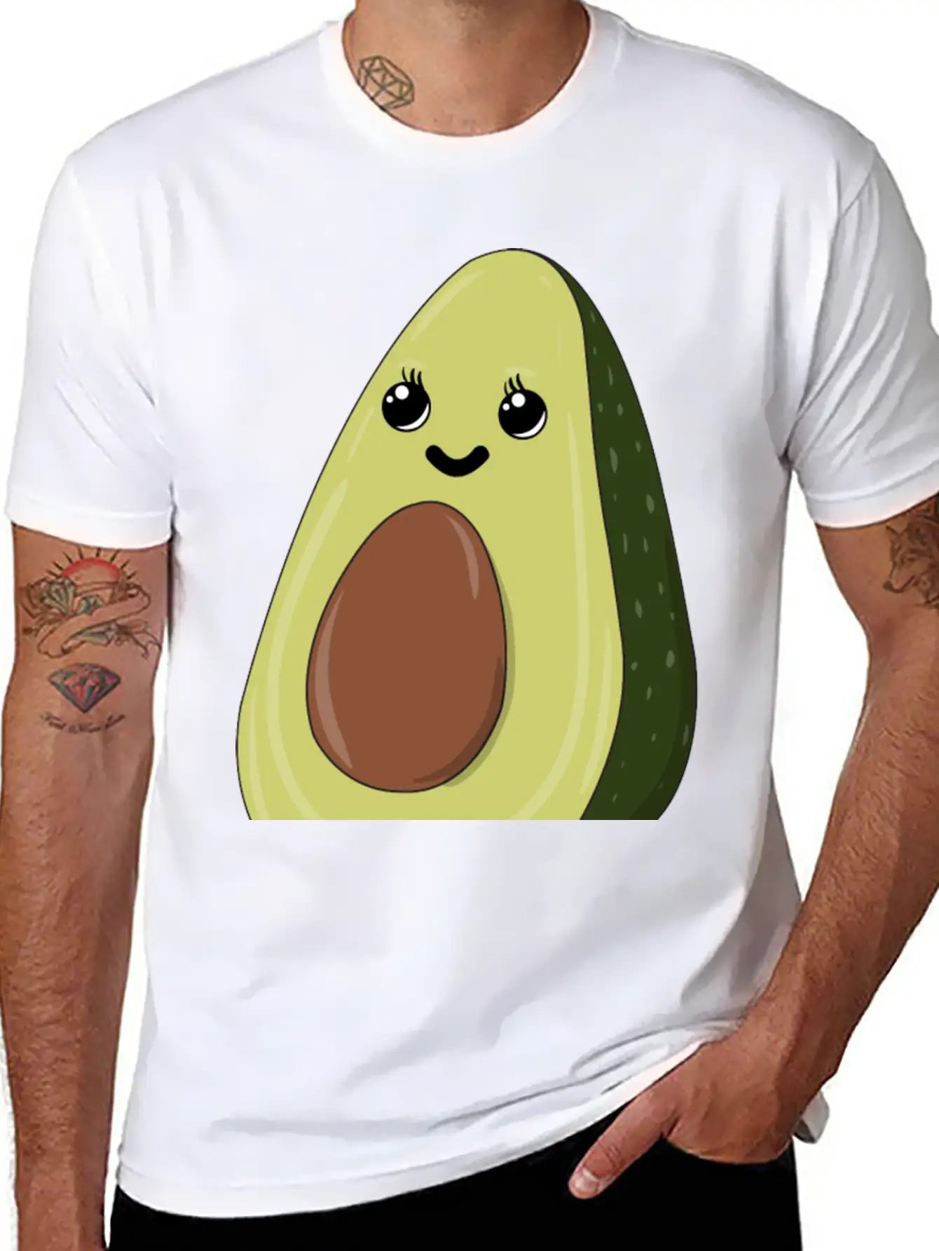 Avocado - The Good Kind Of Fat Comfortable Minimalist Graphic Tee – Summer Style Essential