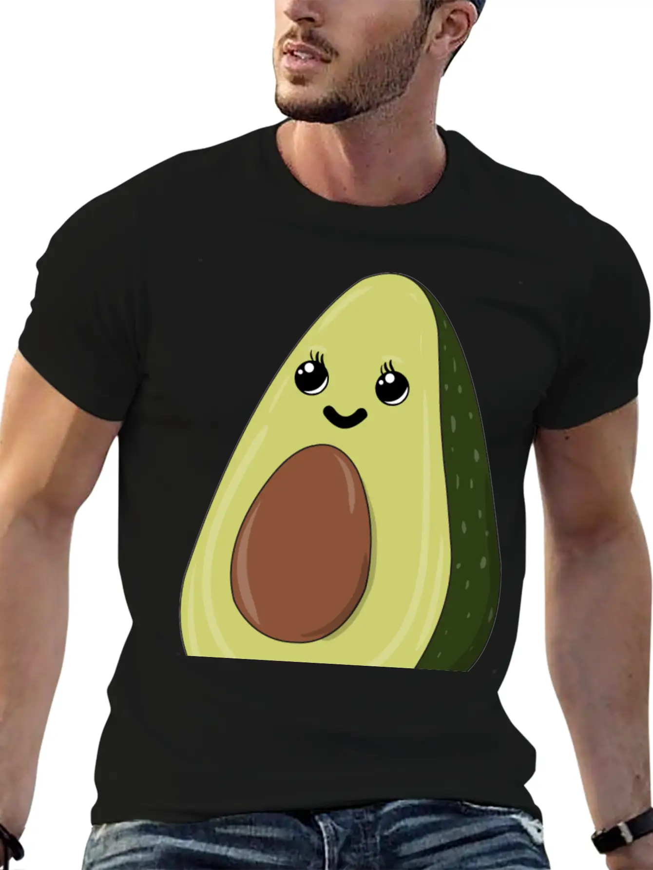 Avocado - The Good Kind Of Fat Comfortable Minimalist Graphic Tee – Summer Style Essential