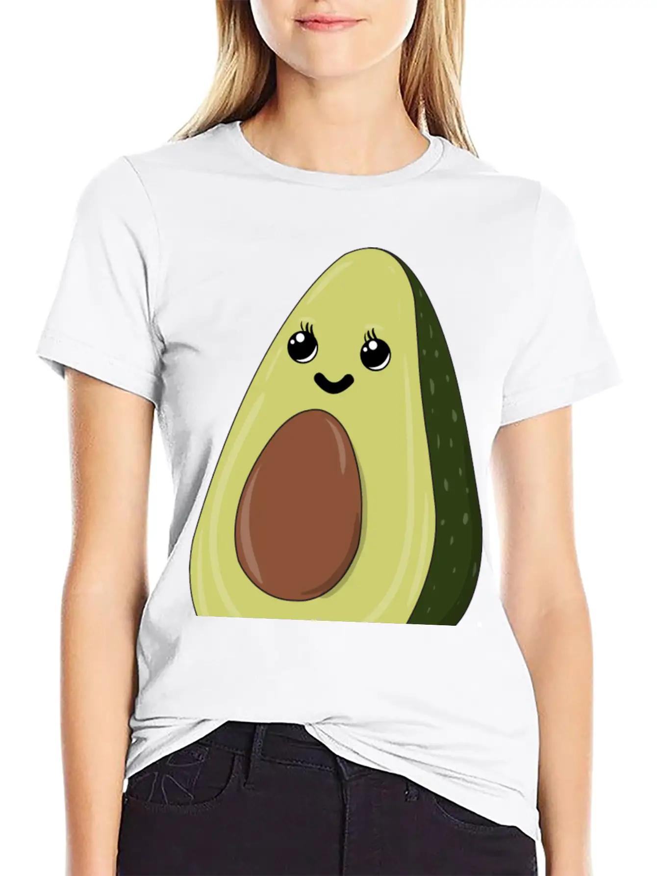 Avocado - The Good Kind Of Fat Comfortable Minimalist Graphic Tee – Summer Style Essential