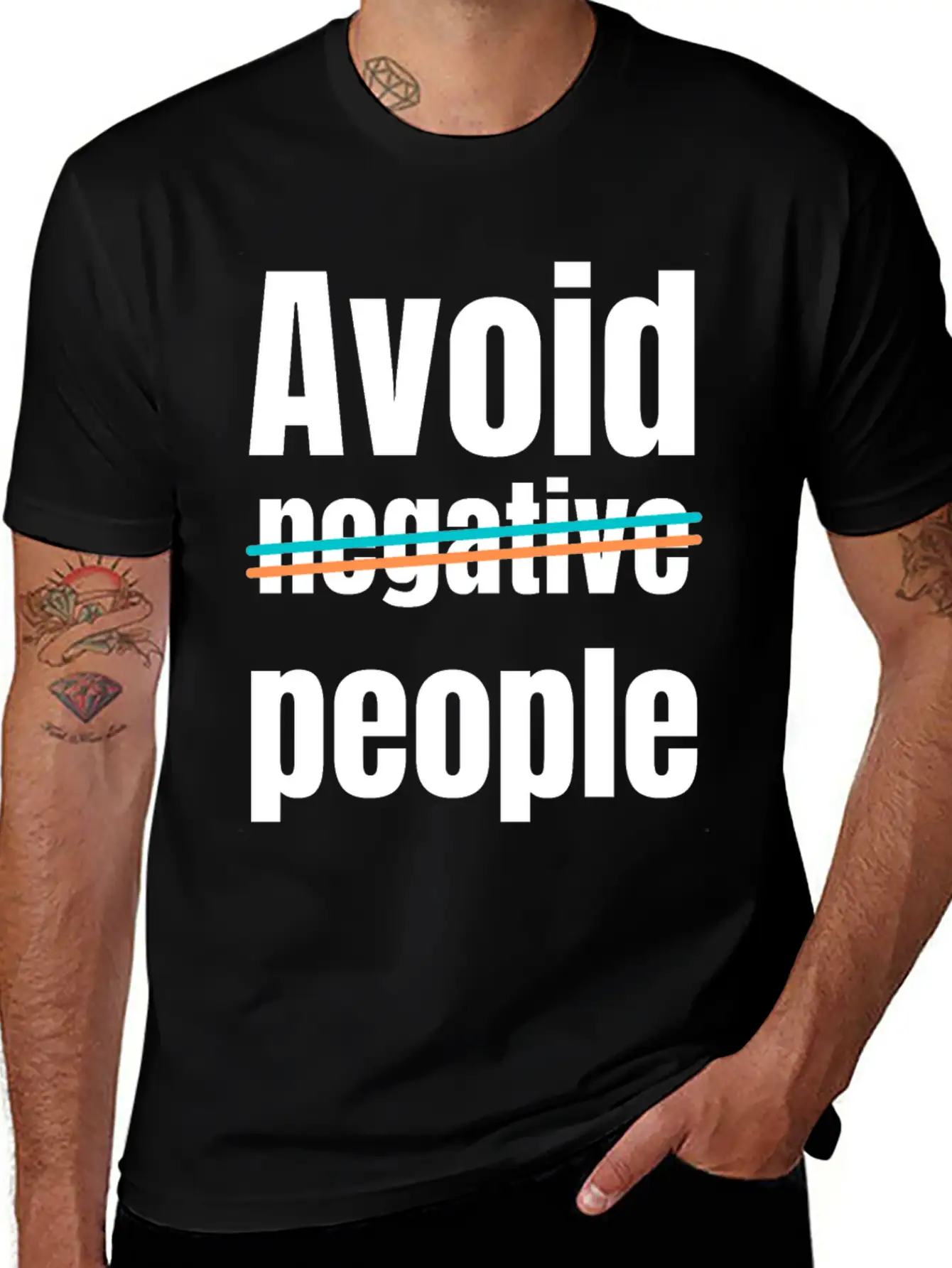 Avoid Negative People Timeless Short Sleeve Tee – Comfy And Minimalist Design
