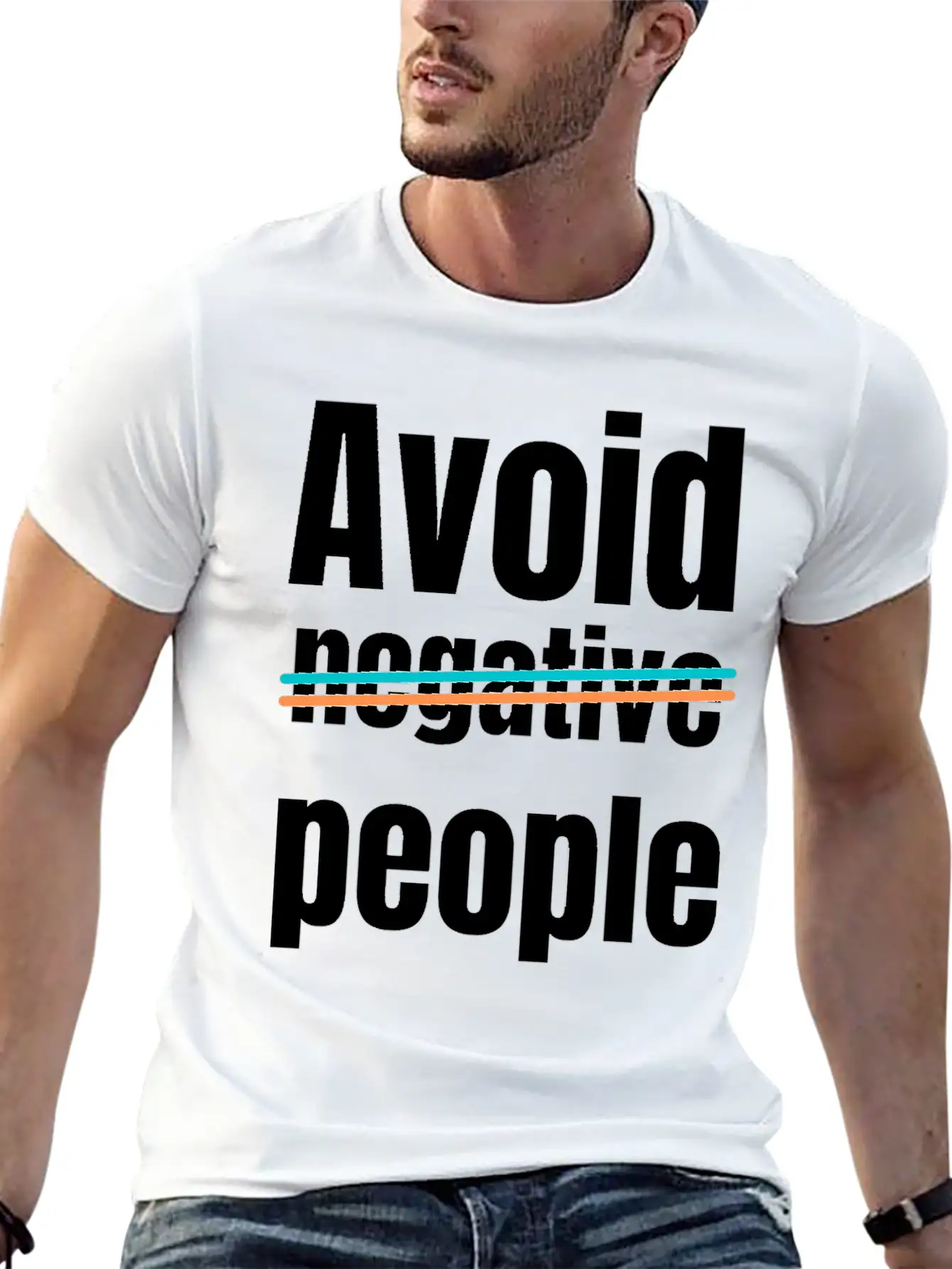 Avoid Negative People Timeless Short Sleeve Tee – Comfy And Minimalist Design