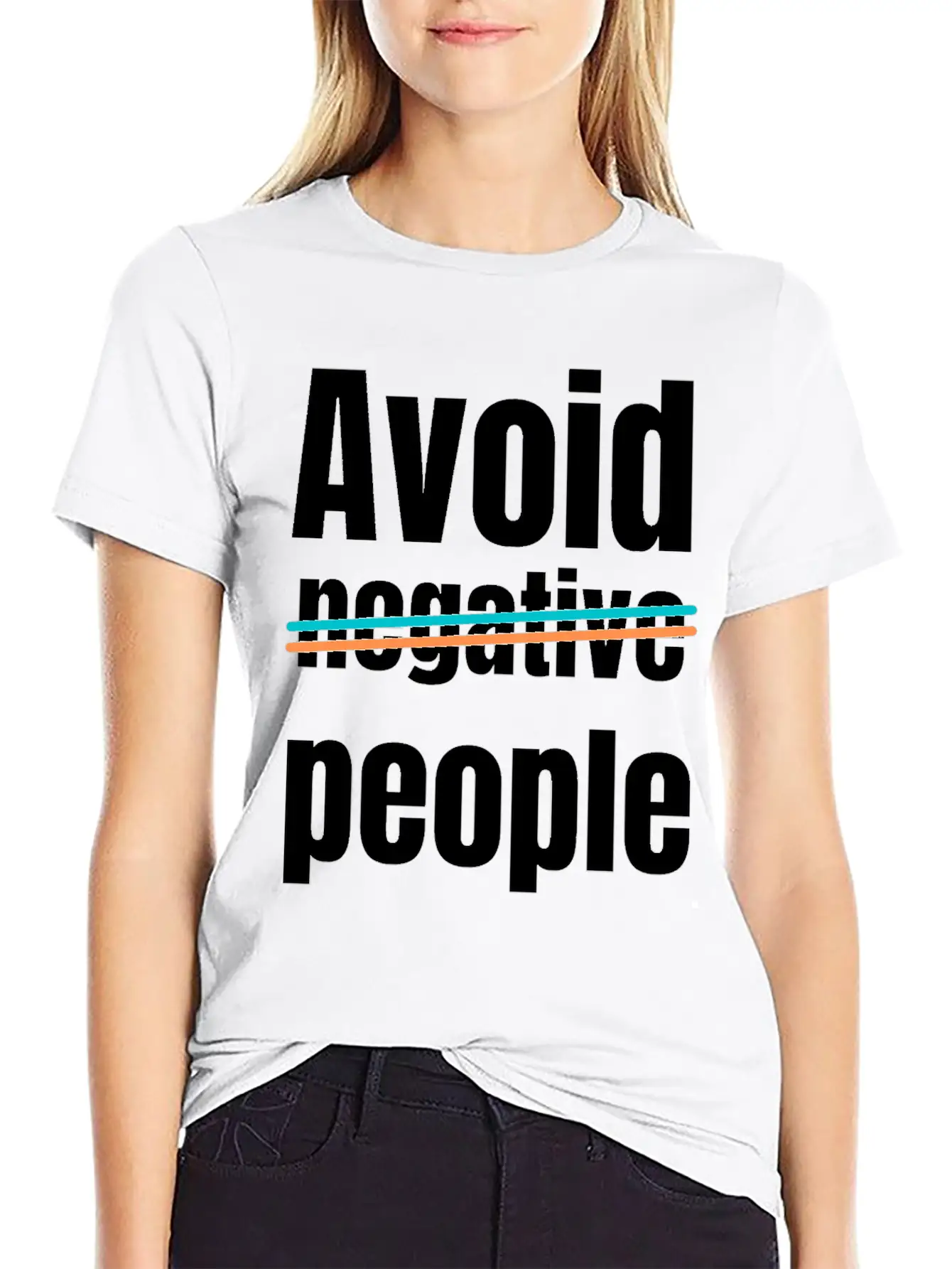 Avoid Negative People Timeless Short Sleeve Tee – Comfy And Minimalist Design