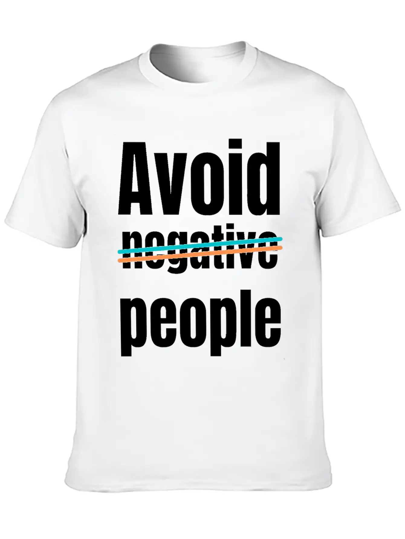 Avoid Negative People Timeless Short Sleeve Tee – Comfy And Minimalist Design