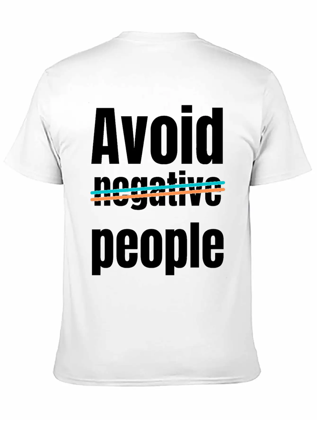 Avoid Negative People Timeless Short Sleeve Tee – Comfy And Minimalist Design