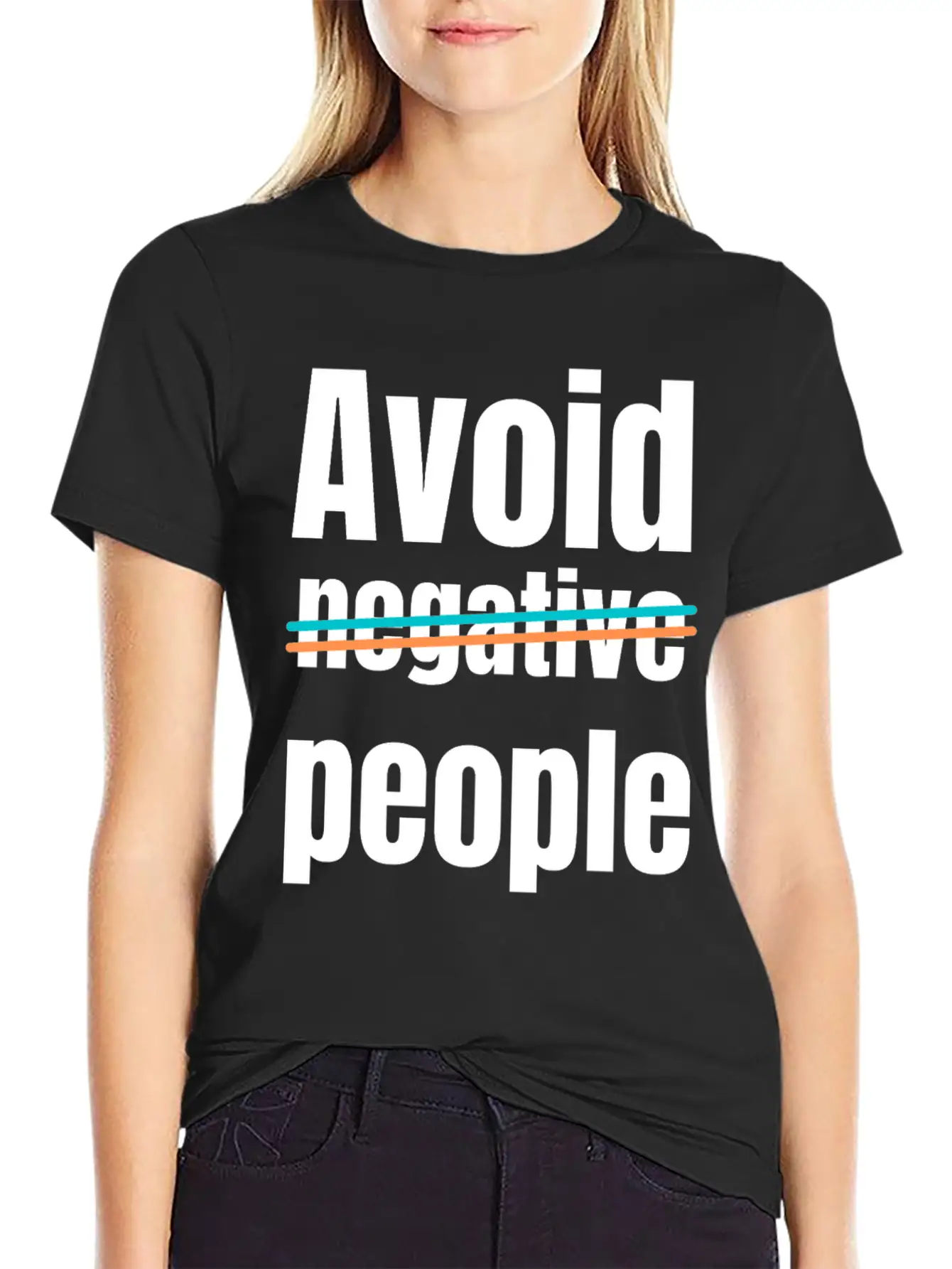 Avoid Negative People Timeless Short Sleeve Tee – Comfy And Minimalist Design
