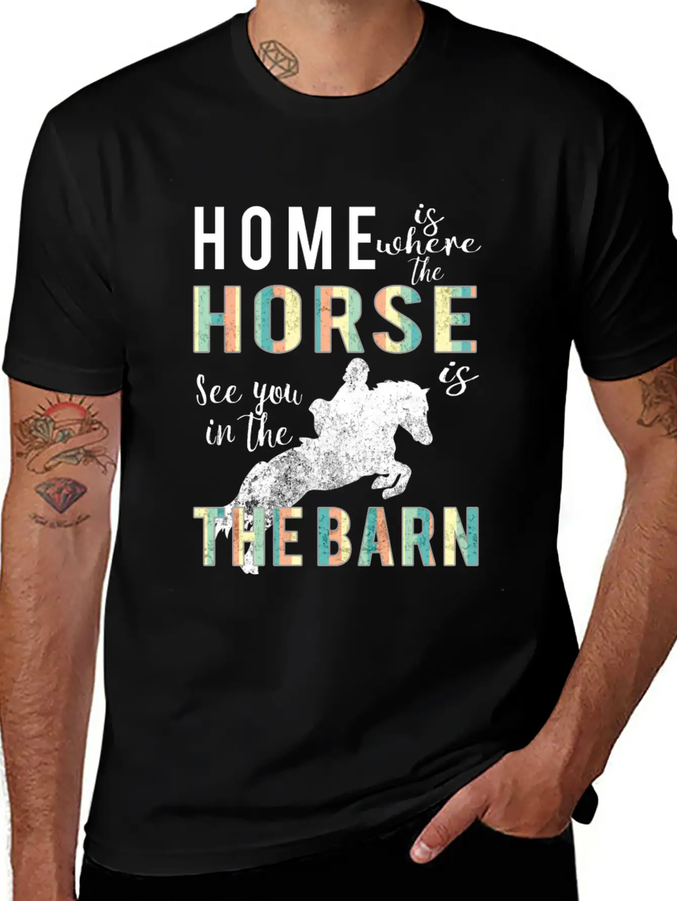 Awesome Home Is Where Horse Is Horse Lovers Gift Comfortable Minimalist Graphic Tee – Summer Style Essential