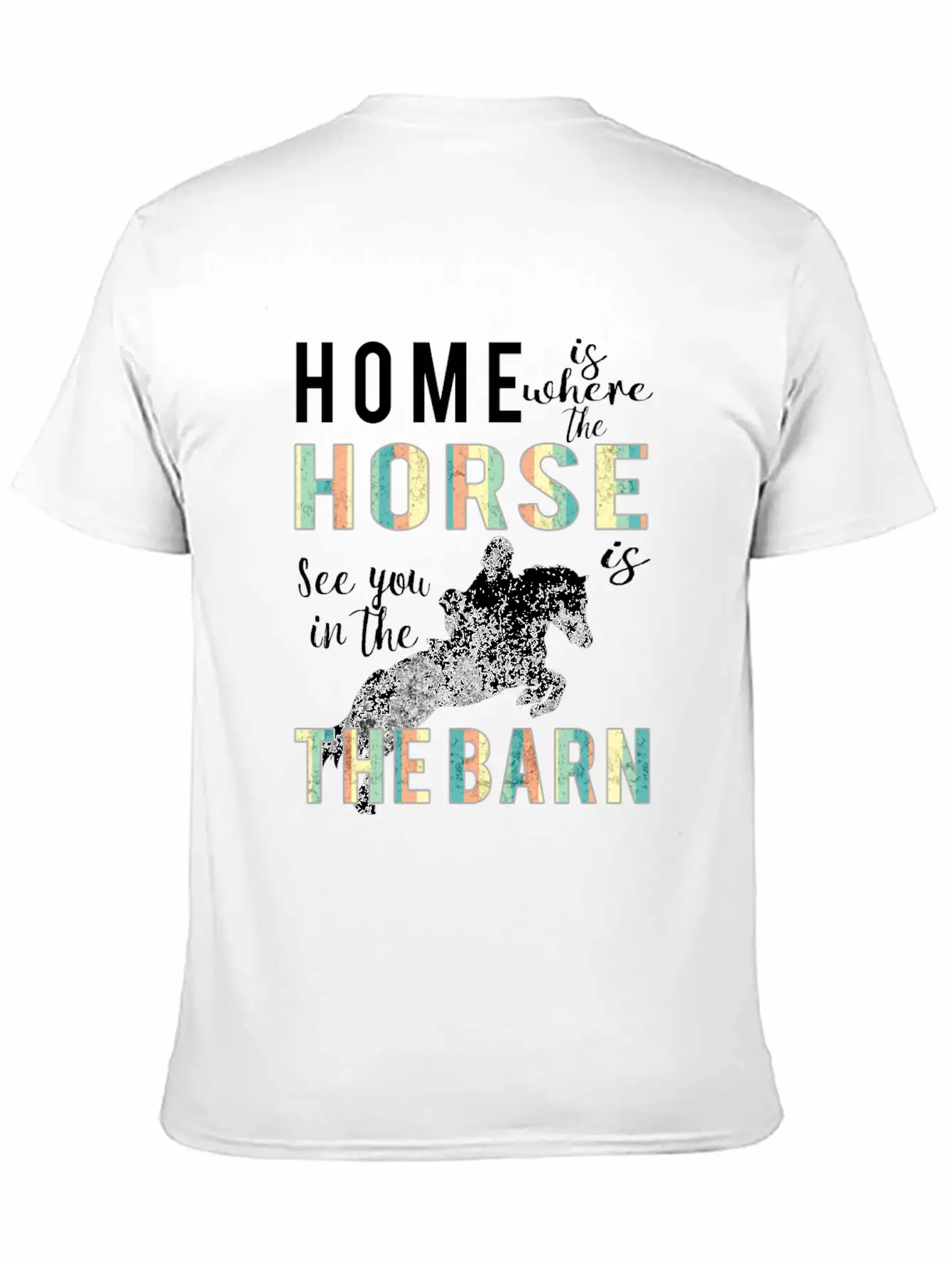 Awesome Home Is Where Horse Is Horse Lovers Gift Comfortable Minimalist Graphic Tee – Summer Style Essential