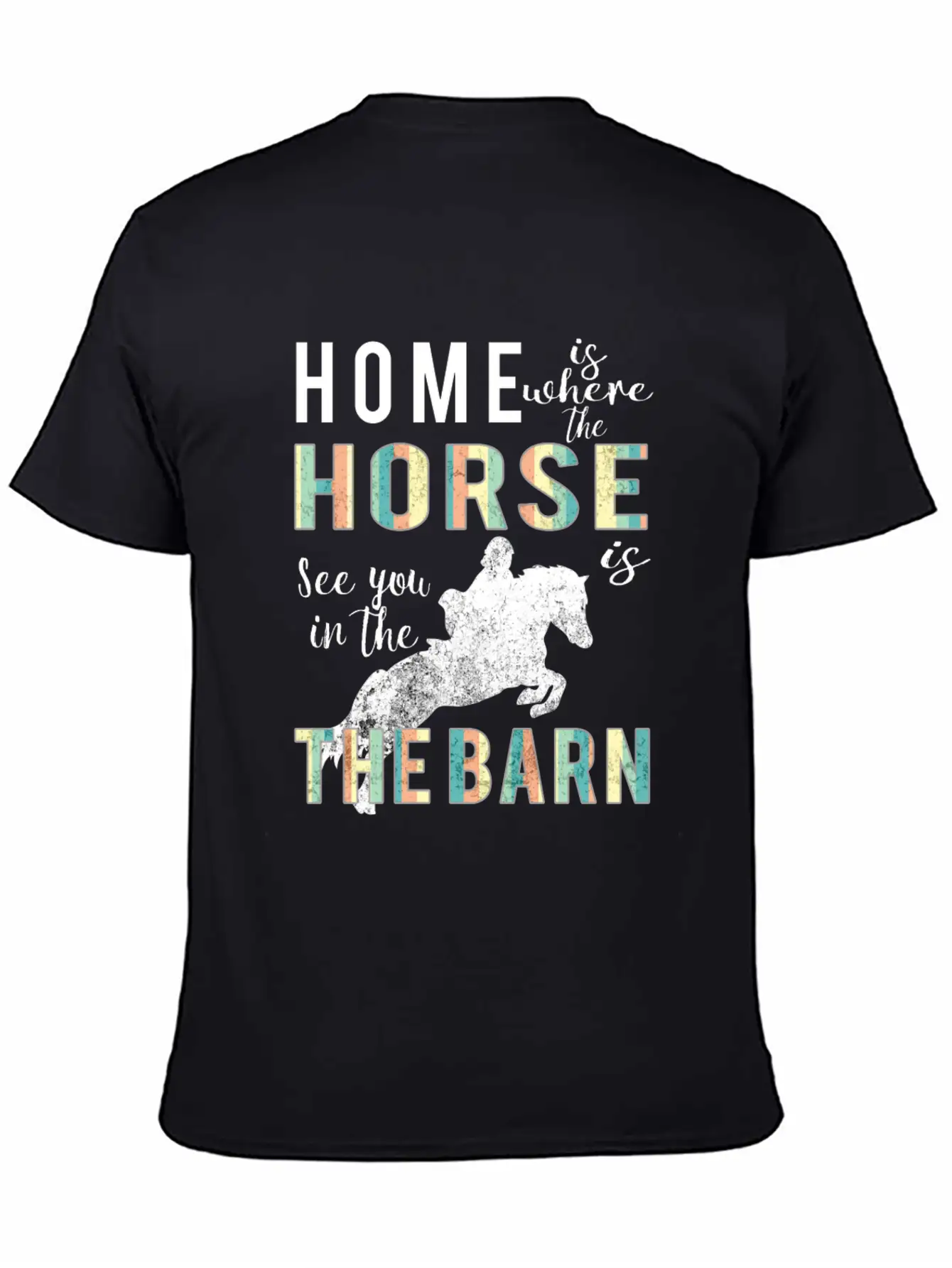 Awesome Home Is Where Horse Is Horse Lovers Gift Comfortable Minimalist Graphic Tee – Summer Style Essential