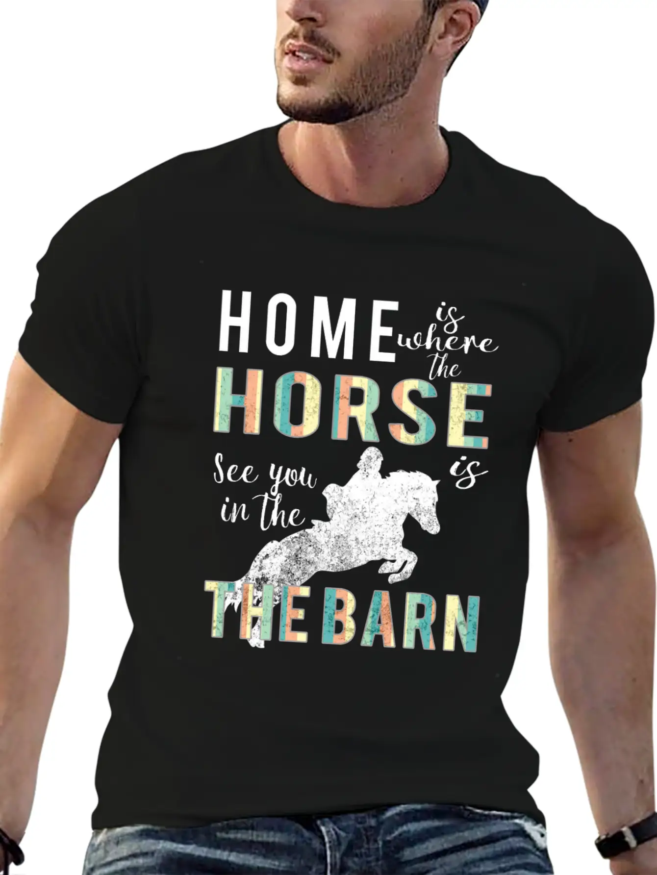 Awesome Home Is Where Horse Is Horse Lovers Gift Comfortable Minimalist Graphic Tee – Summer Style Essential