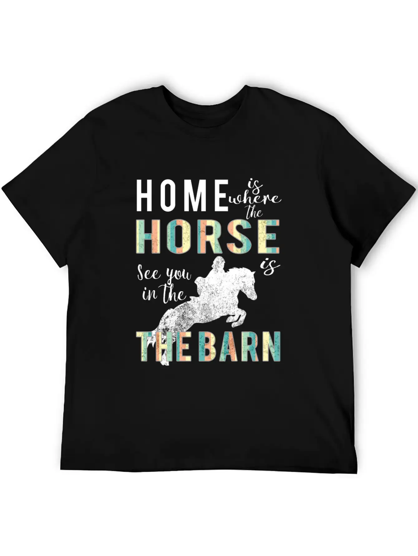 Awesome Home Is Where Horse Is Horse Lovers Gift Comfortable Minimalist Graphic Tee – Summer Style Essential