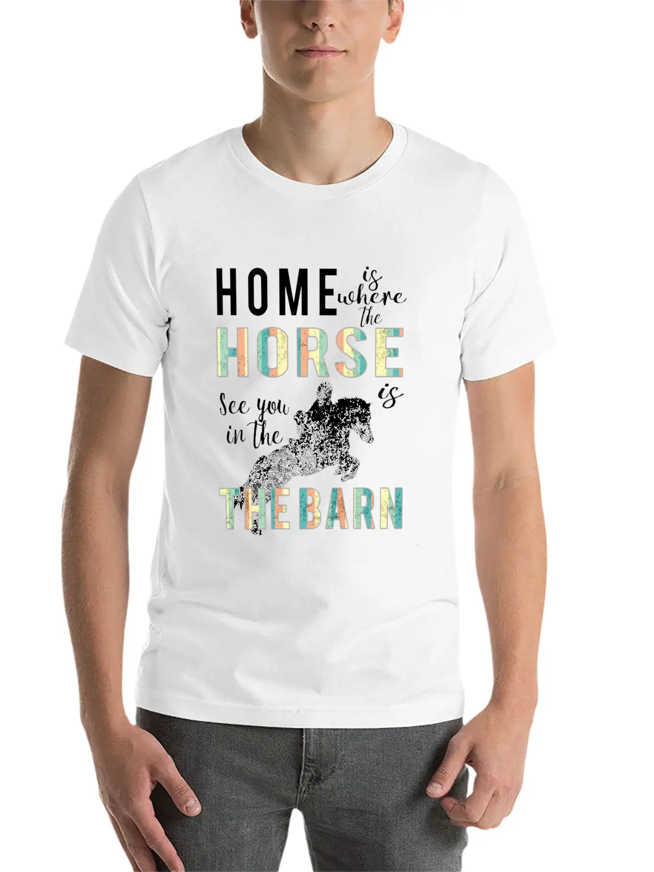 Awesome Home Is Where Horse Is Horse Lovers Gift Comfortable Minimalist Graphic Tee – Summer Style Essential