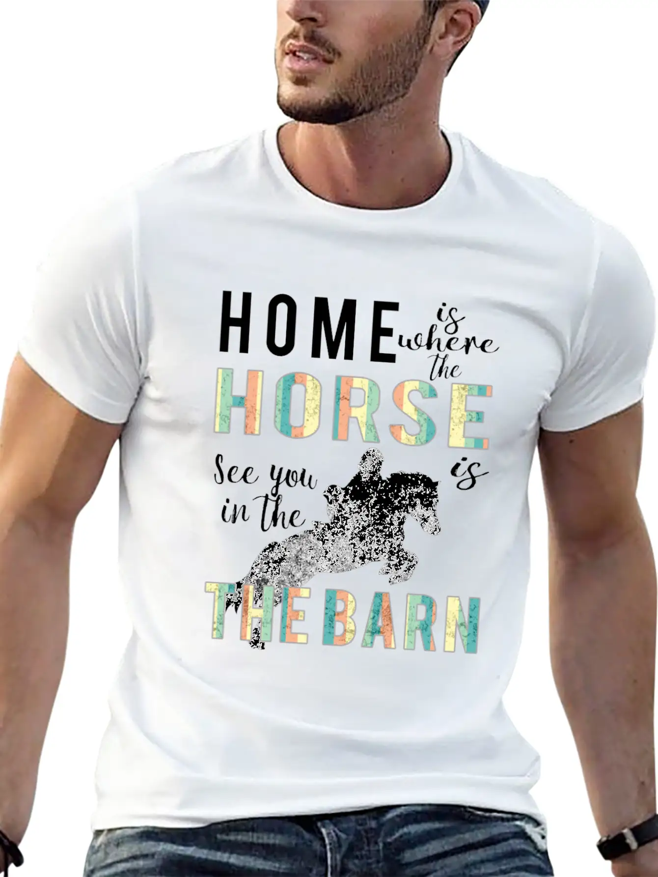 Awesome Home Is Where Horse Is Horse Lovers Gift Comfortable Minimalist Graphic Tee – Summer Style Essential