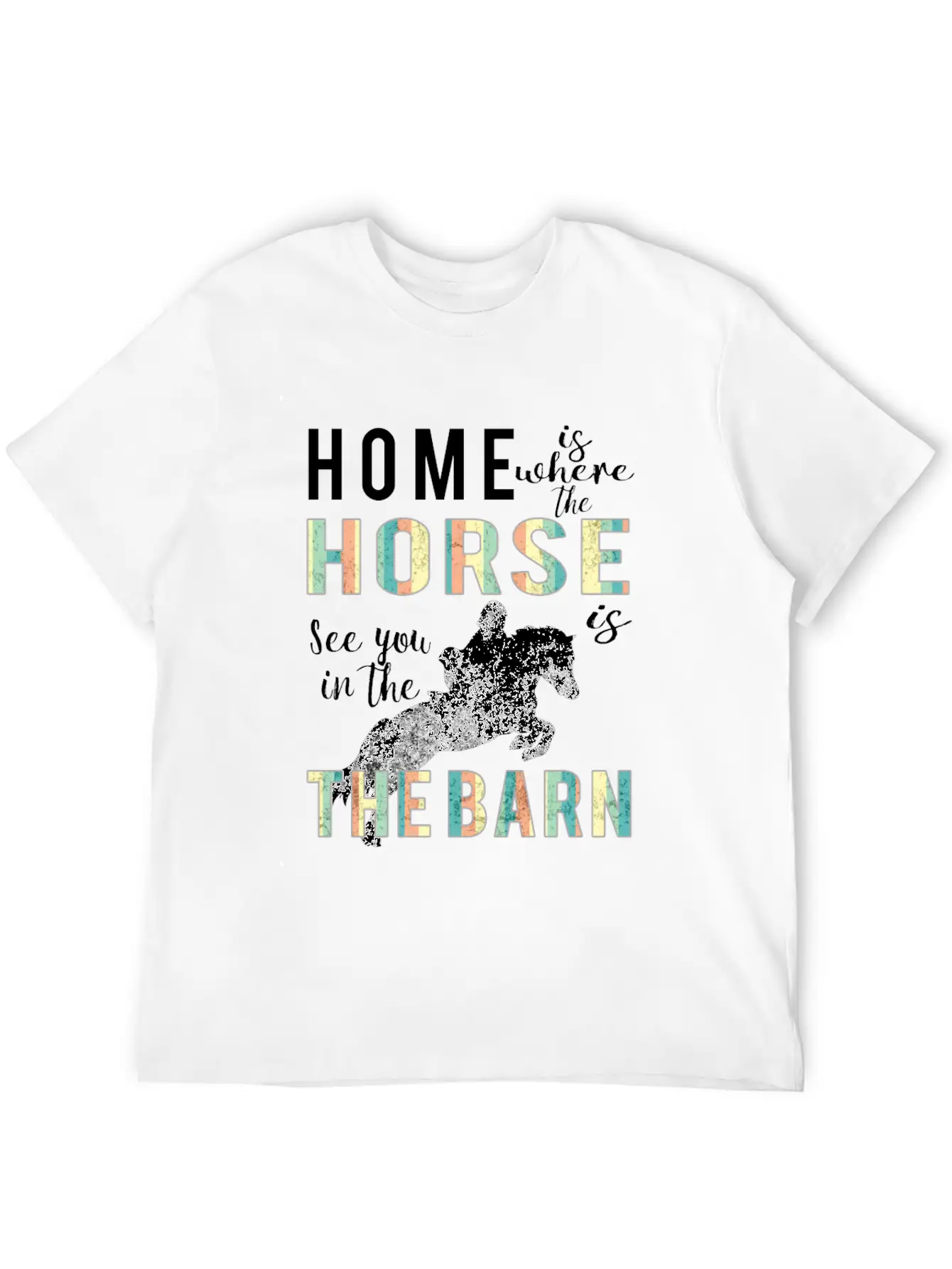 Awesome Home Is Where Horse Is Horse Lovers Gift Comfortable Minimalist Graphic Tee – Summer Style Essential