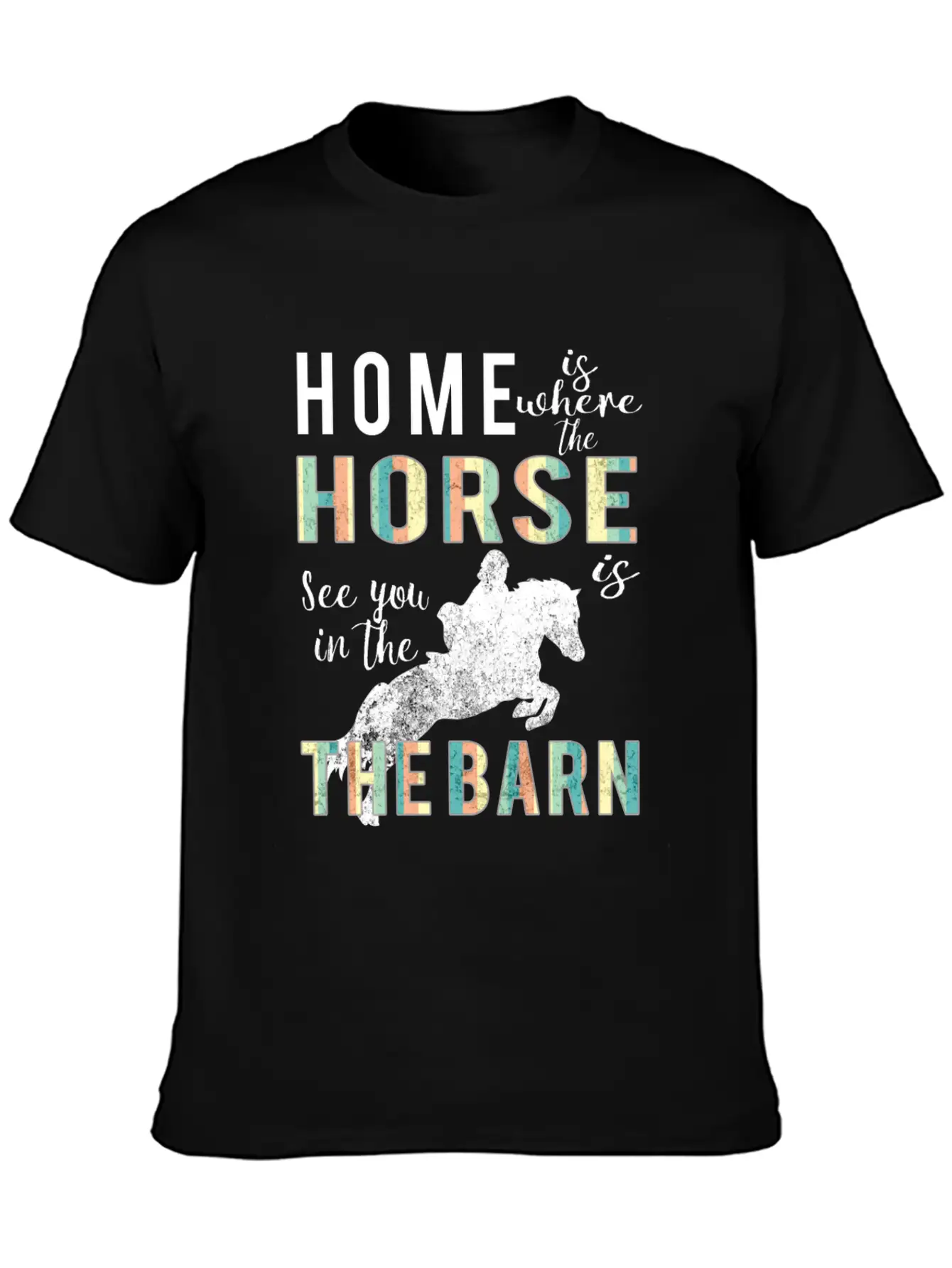 Awesome Home Is Where Horse Is Horse Lovers Gift Comfortable Minimalist Graphic Tee – Summer Style Essential