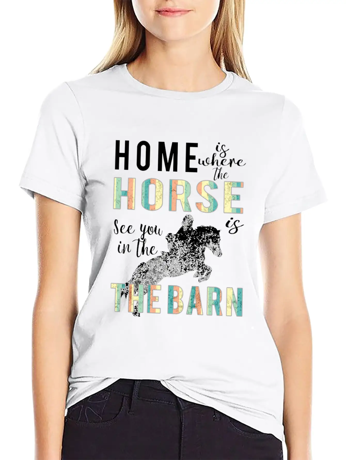 Awesome Home Is Where Horse Is Horse Lovers Gift Comfortable Minimalist Graphic Tee – Summer Style Essential