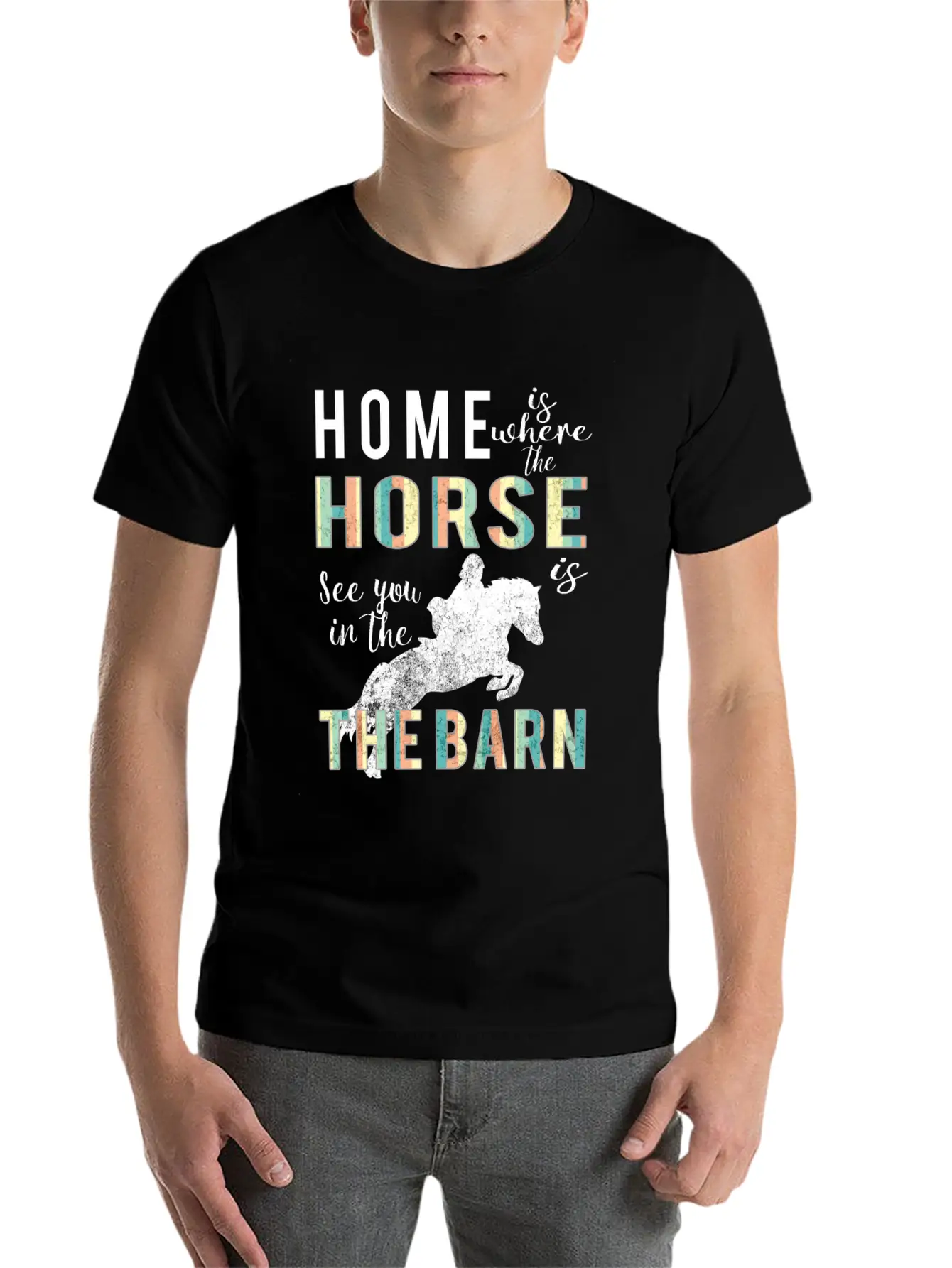 Awesome Home Is Where Horse Is Horse Lovers Gift Comfortable Minimalist Graphic Tee – Summer Style Essential