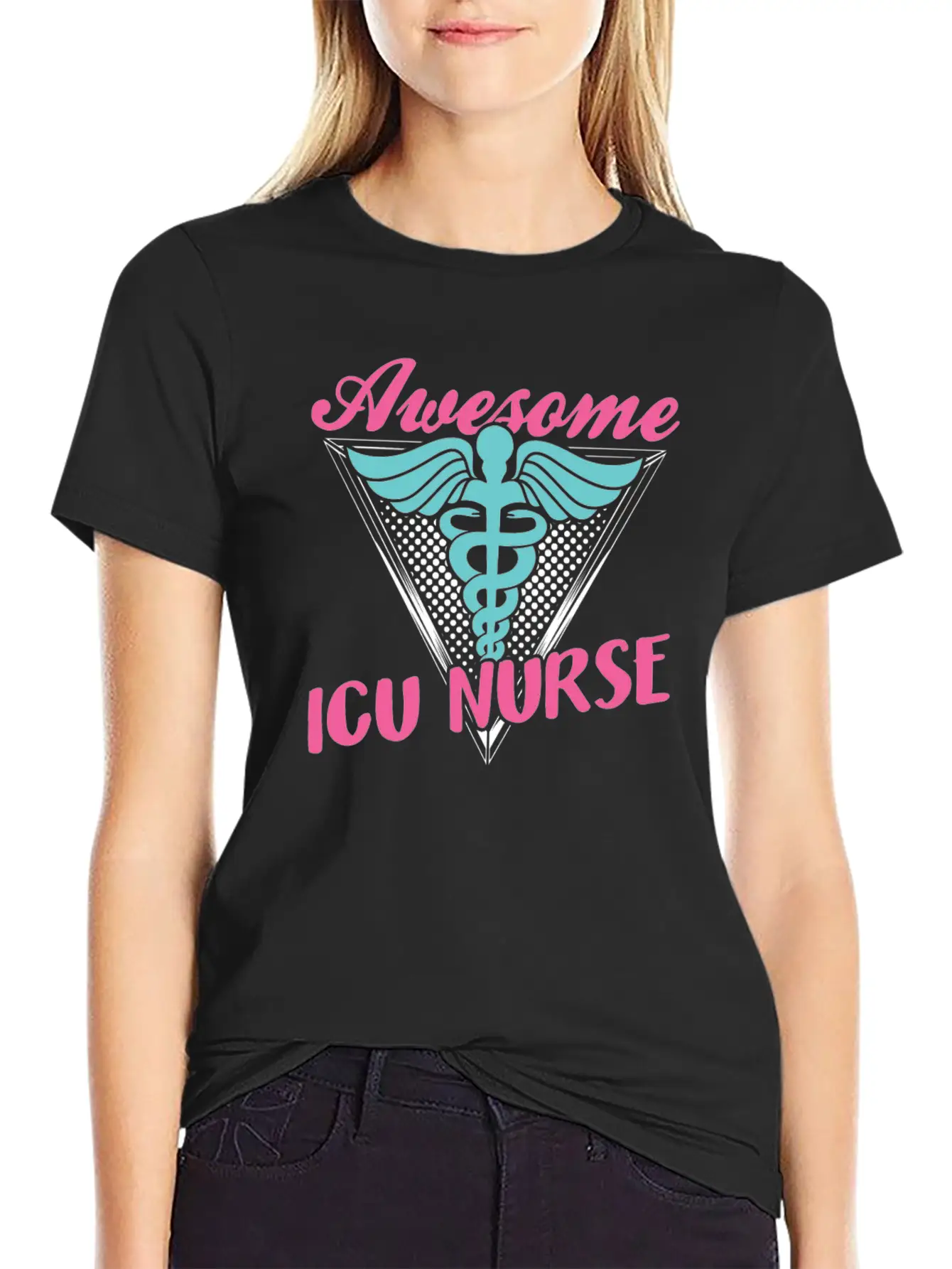 Awesome Icu Nurse Nursing Hospital ICE Timeless Short Sleeve Tee – Comfy And Minimalist Design