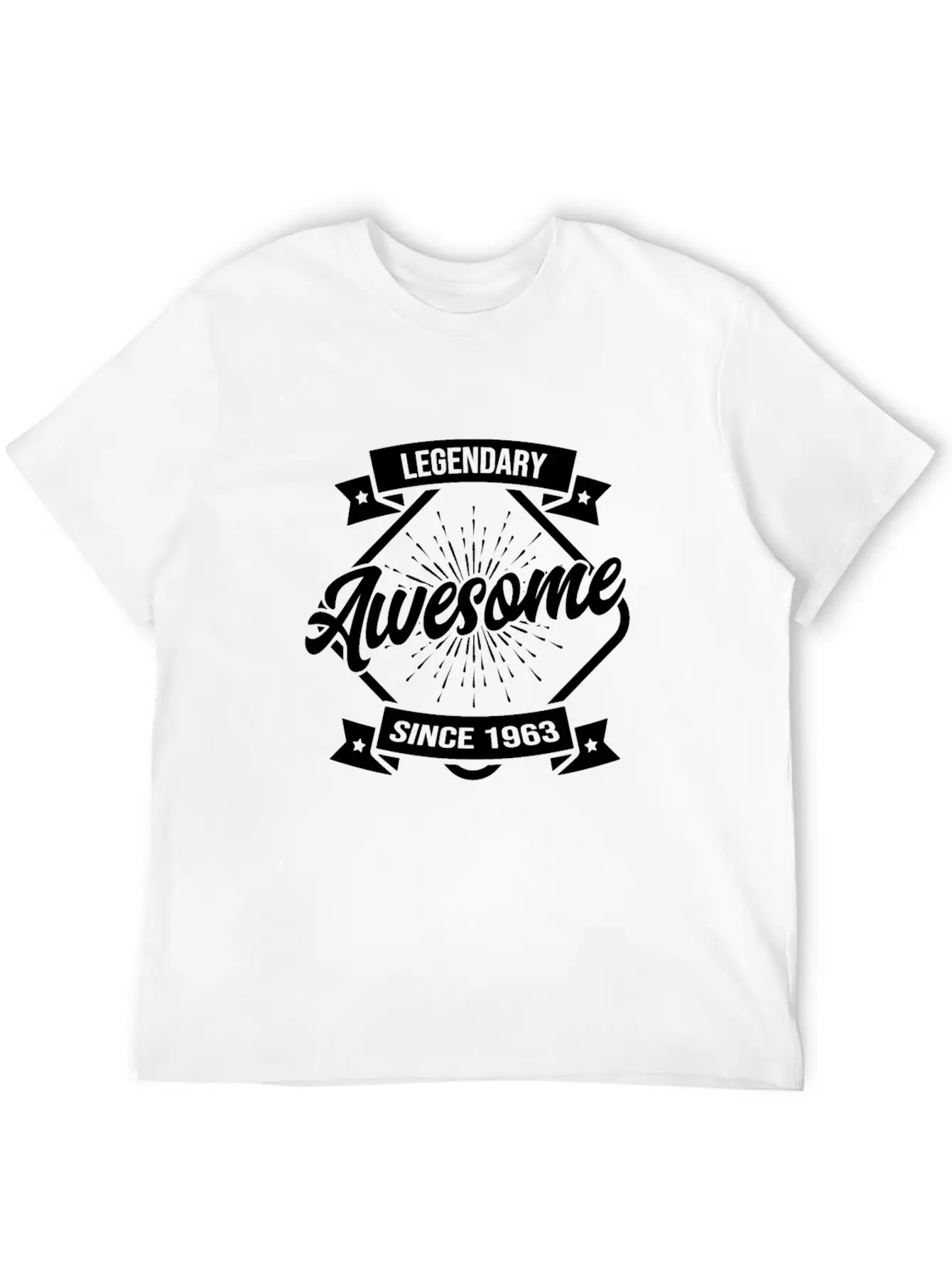 Awesome Since 1963 Birthday Sayings In Google Stylish Everyday T-Shirt – Unisex Basic Cotton Tee