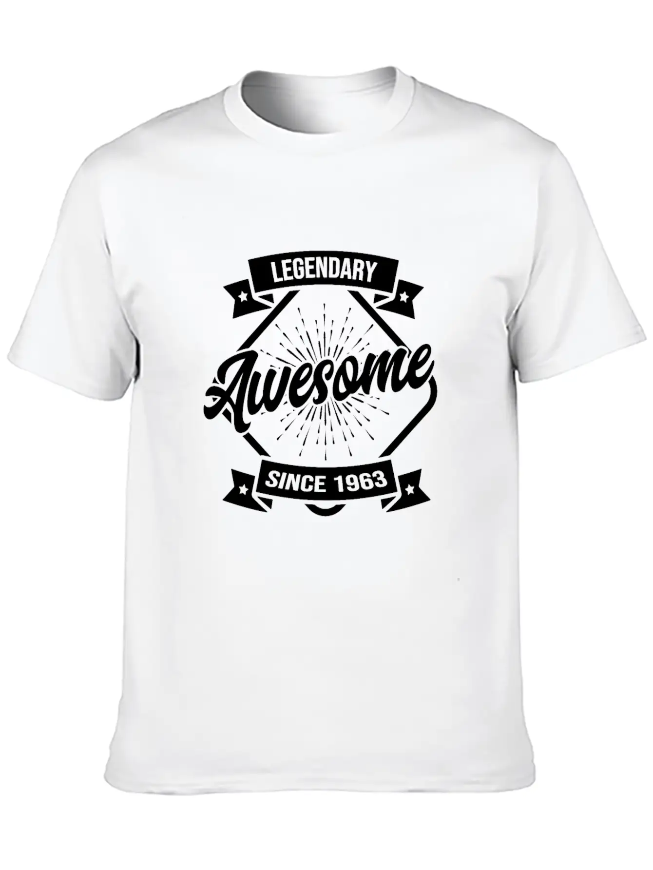 Awesome Since 1963 Birthday Sayings In Google Stylish Everyday T-Shirt – Unisex Basic Cotton Tee