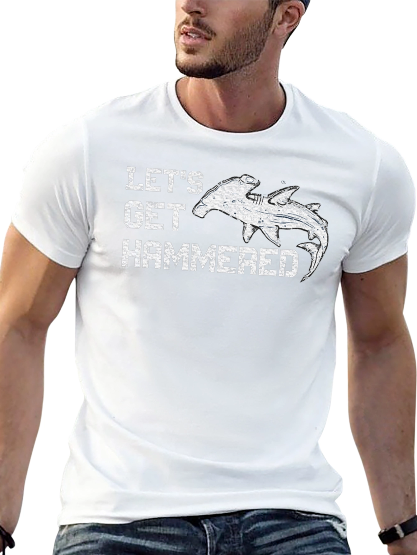 Lets Get Hammered Shark T-Shirt