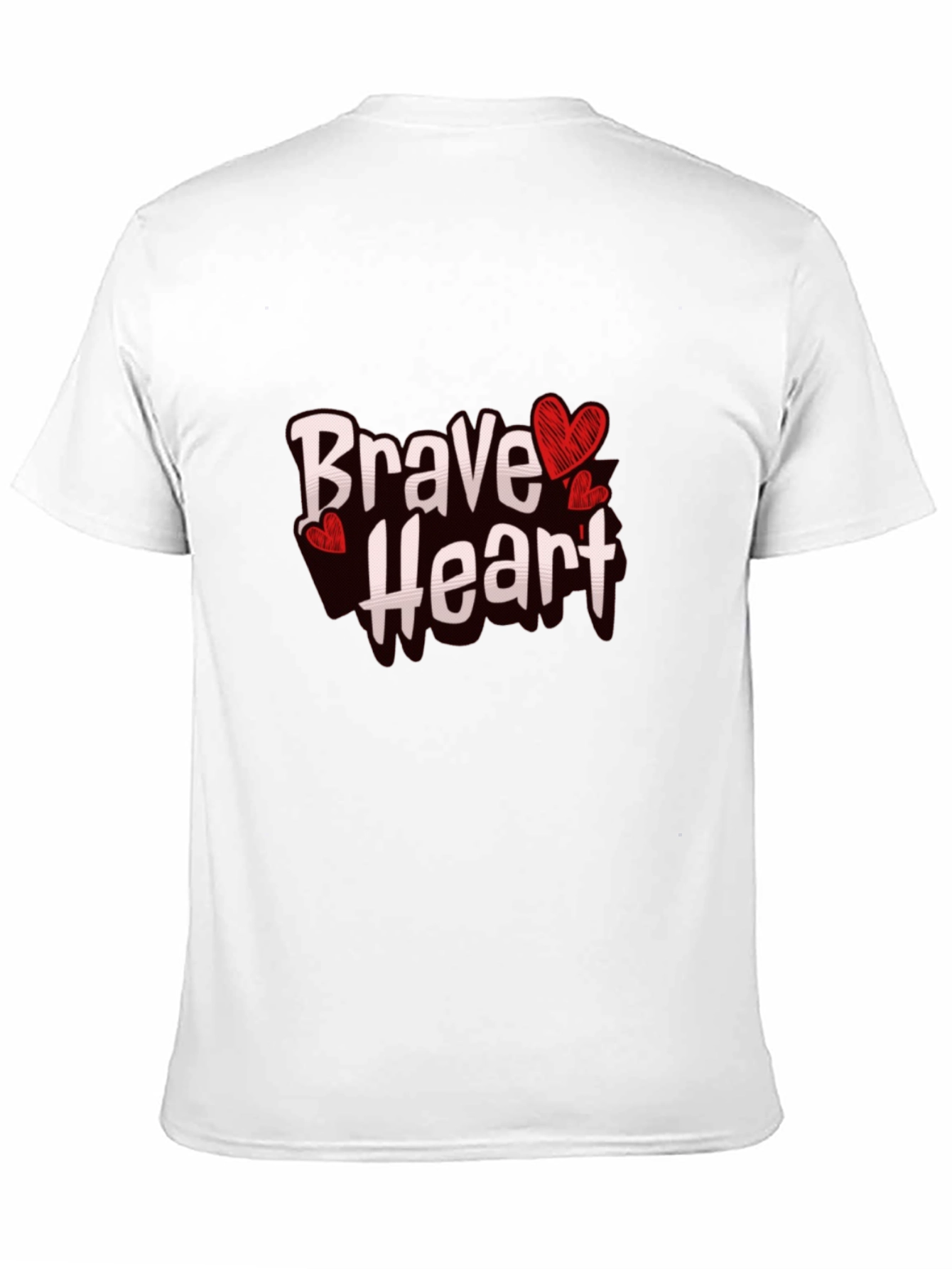 Brave Heart Graphic Tee - Trendy Casual Wear