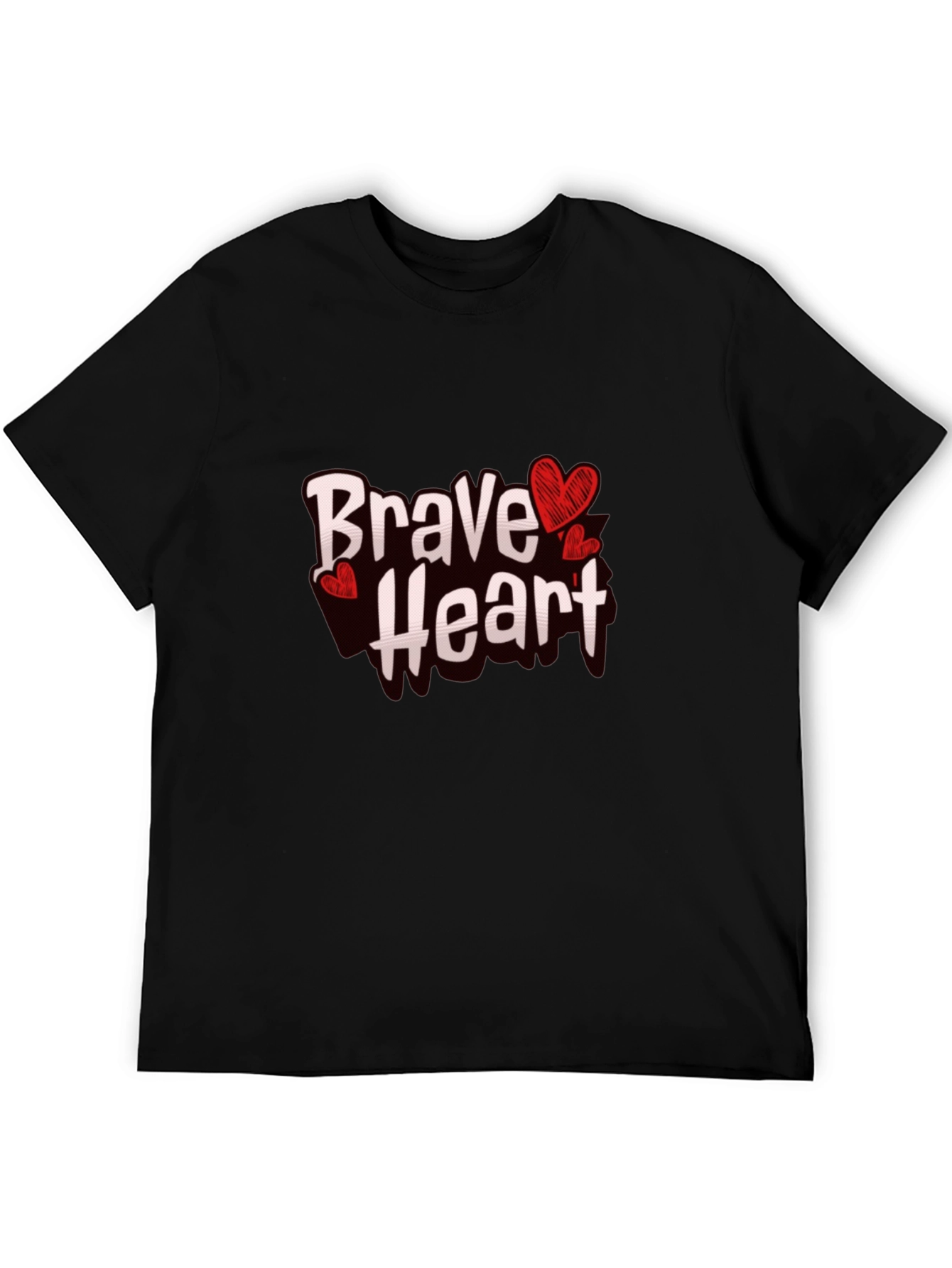Brave Heart Graphic Tee - Trendy Casual Wear