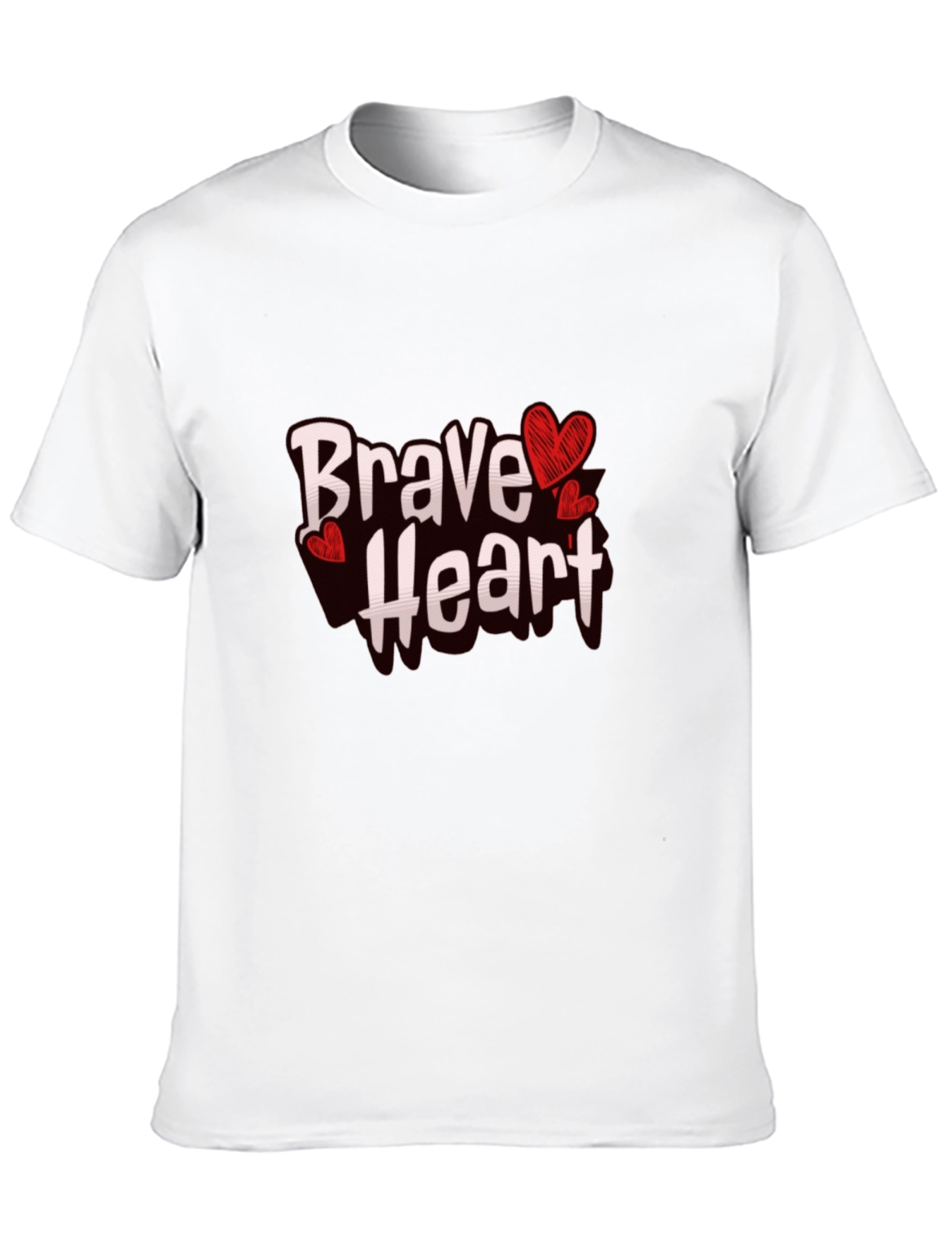 Brave Heart Graphic Tee - Trendy Casual Wear