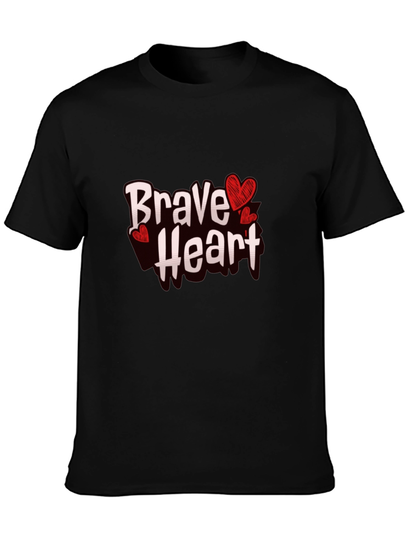 Brave Heart Graphic Tee - Trendy Casual Wear