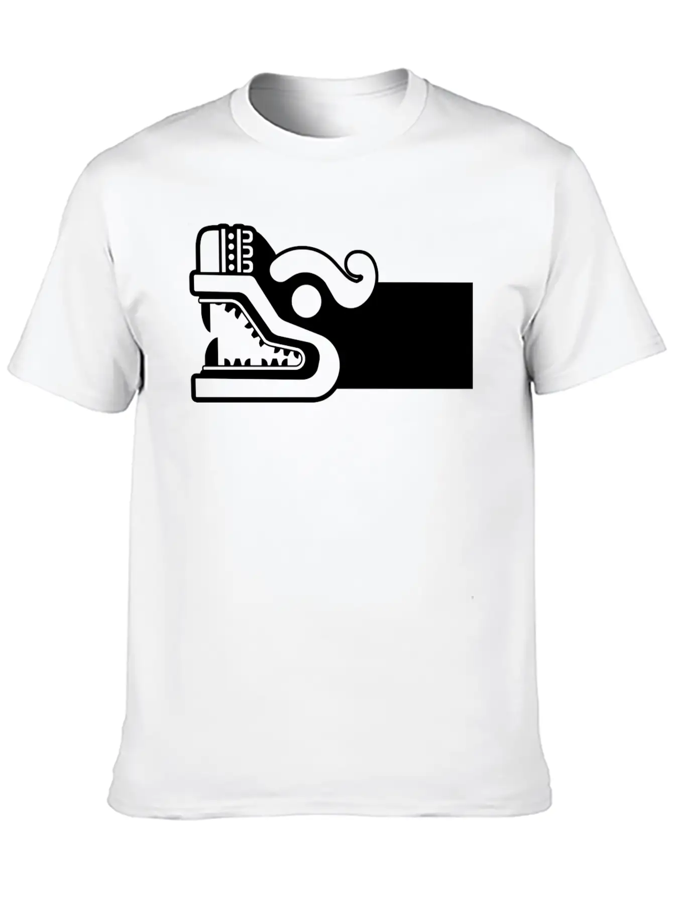 Aztec Serpent Head Tribal Symbol Stylish Everyday T-Shirt – Unisex Basic Cotton Tee