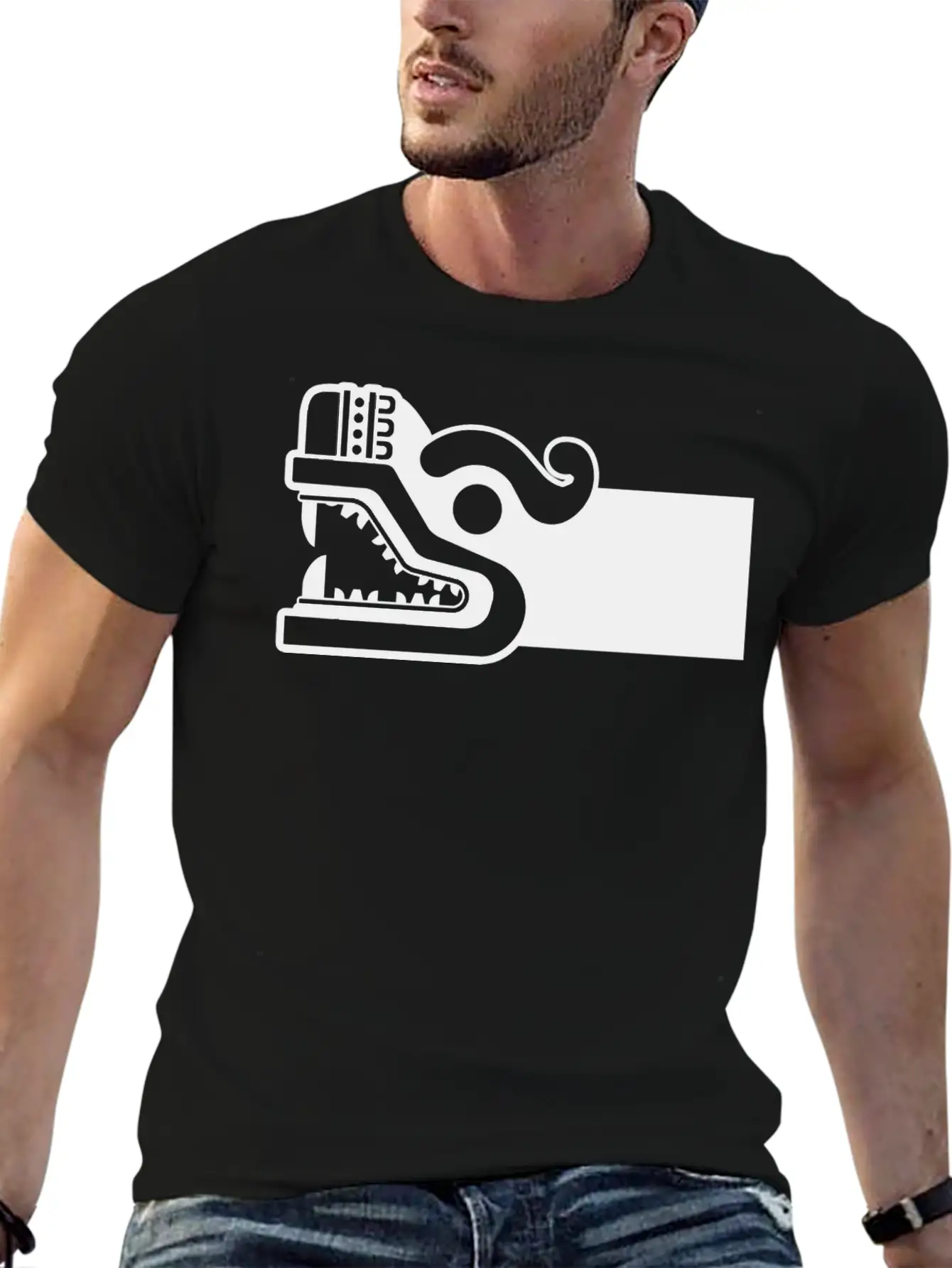 Aztec Serpent Head Tribal Symbol Stylish Everyday T-Shirt – Unisex Basic Cotton Tee