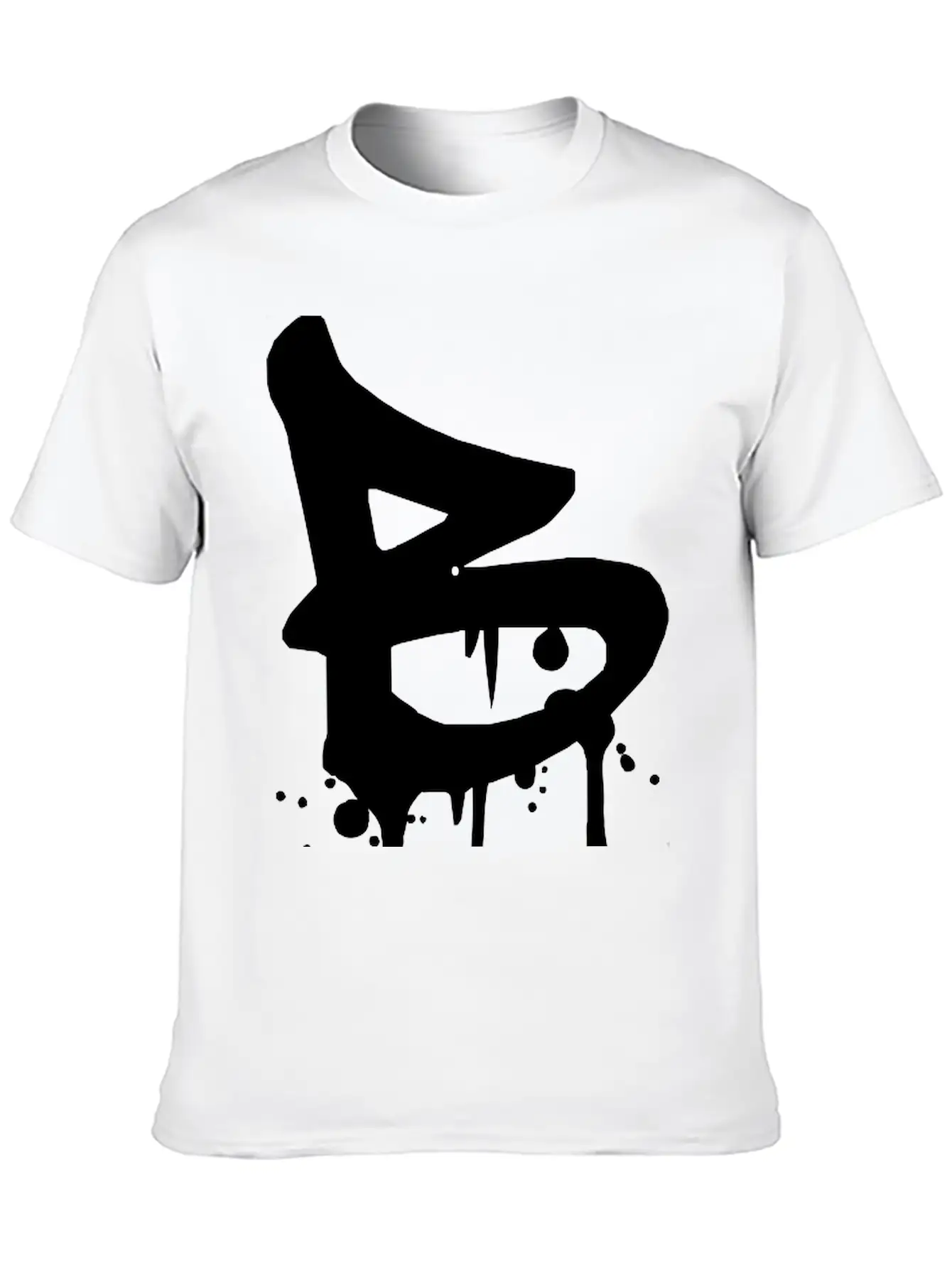 B Graffiti Drops Farbklex Blood Spray Stylish Everyday T-Shirt – Unisex Basic Cotton Tee