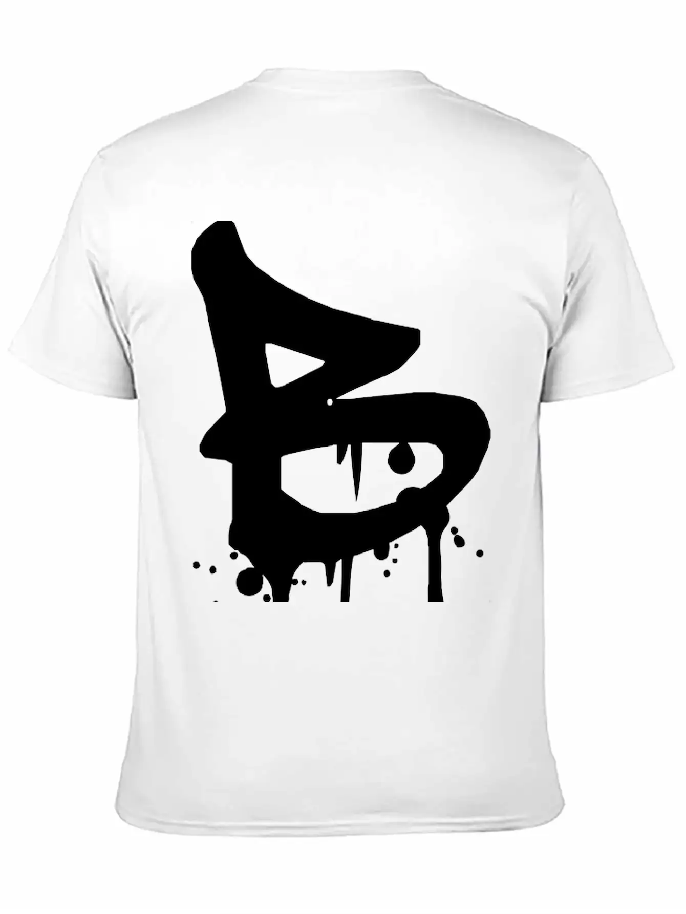 B Graffiti Drops Farbklex Blood Spray Stylish Everyday T-Shirt – Unisex Basic Cotton Tee