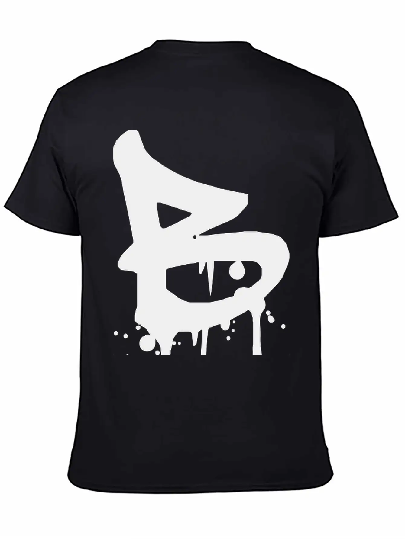 B Graffiti Drops Farbklex Blood Spray Stylish Everyday T-Shirt – Unisex Basic Cotton Tee