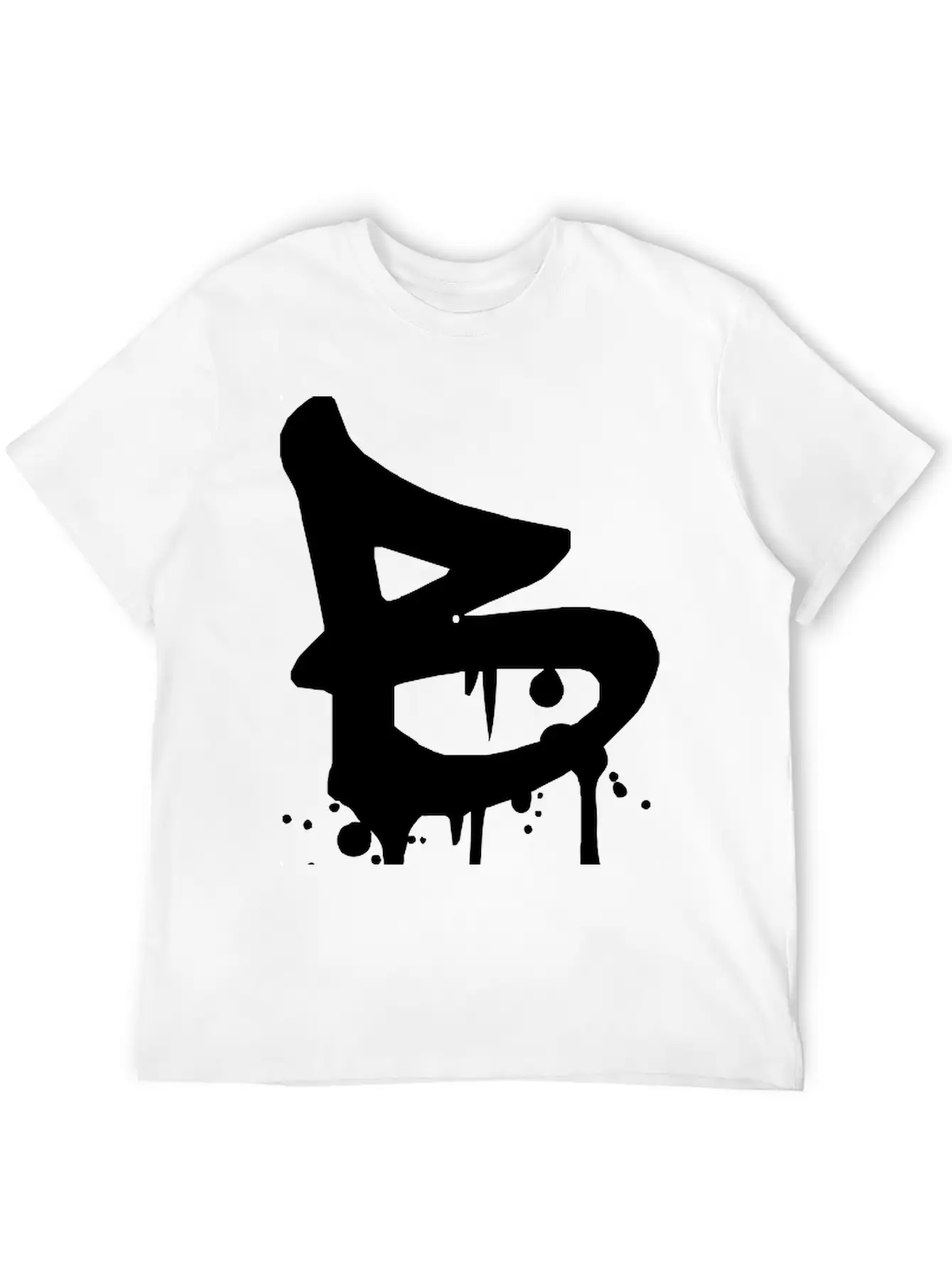 B Graffiti Drops Farbklex Blood Spray Stylish Everyday T-Shirt – Unisex Basic Cotton Tee
