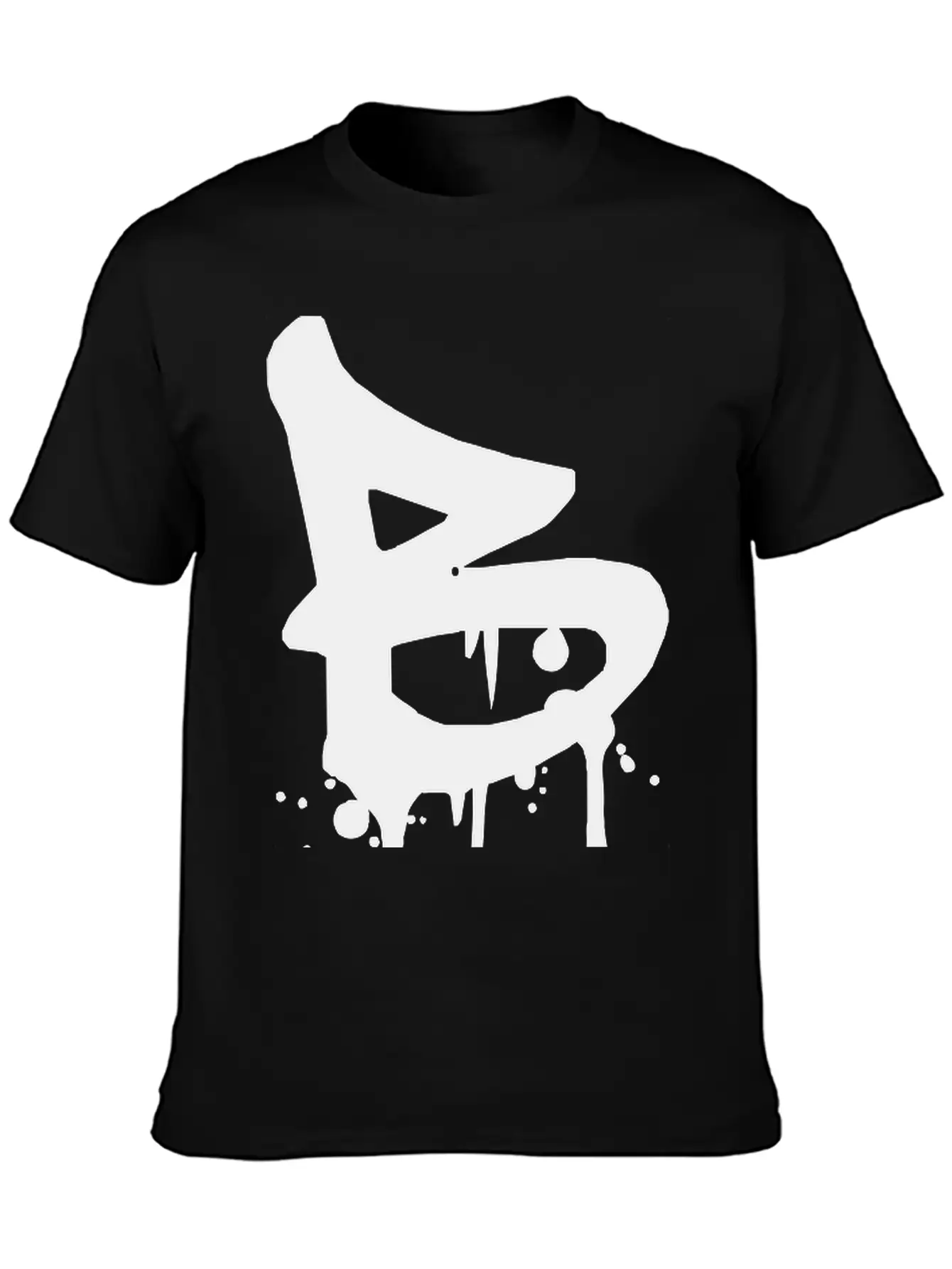 B Graffiti Drops Farbklex Blood Spray Stylish Everyday T-Shirt – Unisex Basic Cotton Tee