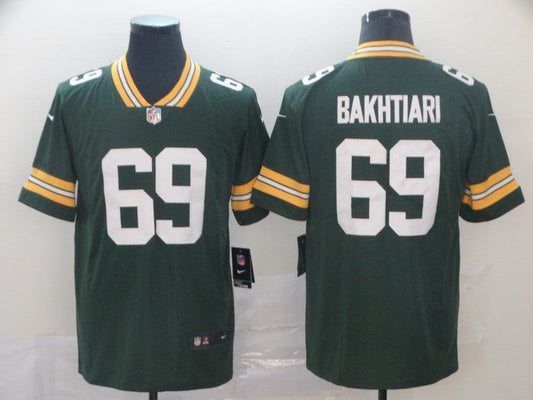 Men's Green Bay Packers David Bakhtiari #69 Green Game Jerseys