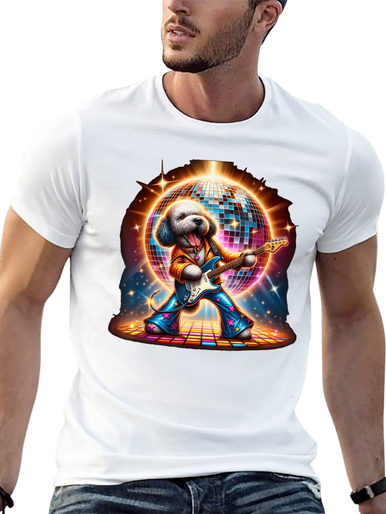 Disco Dog Guitarist T-Shirt