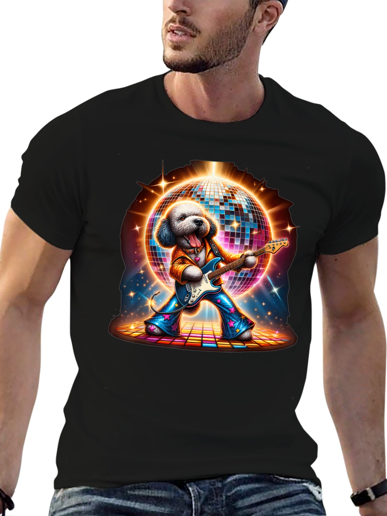 Disco Dog Guitarist T-Shirt