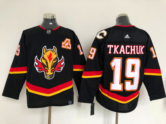 Men's Calgary Flames Matthew Tkachuk #19 Black Breakaway Player Jerseys