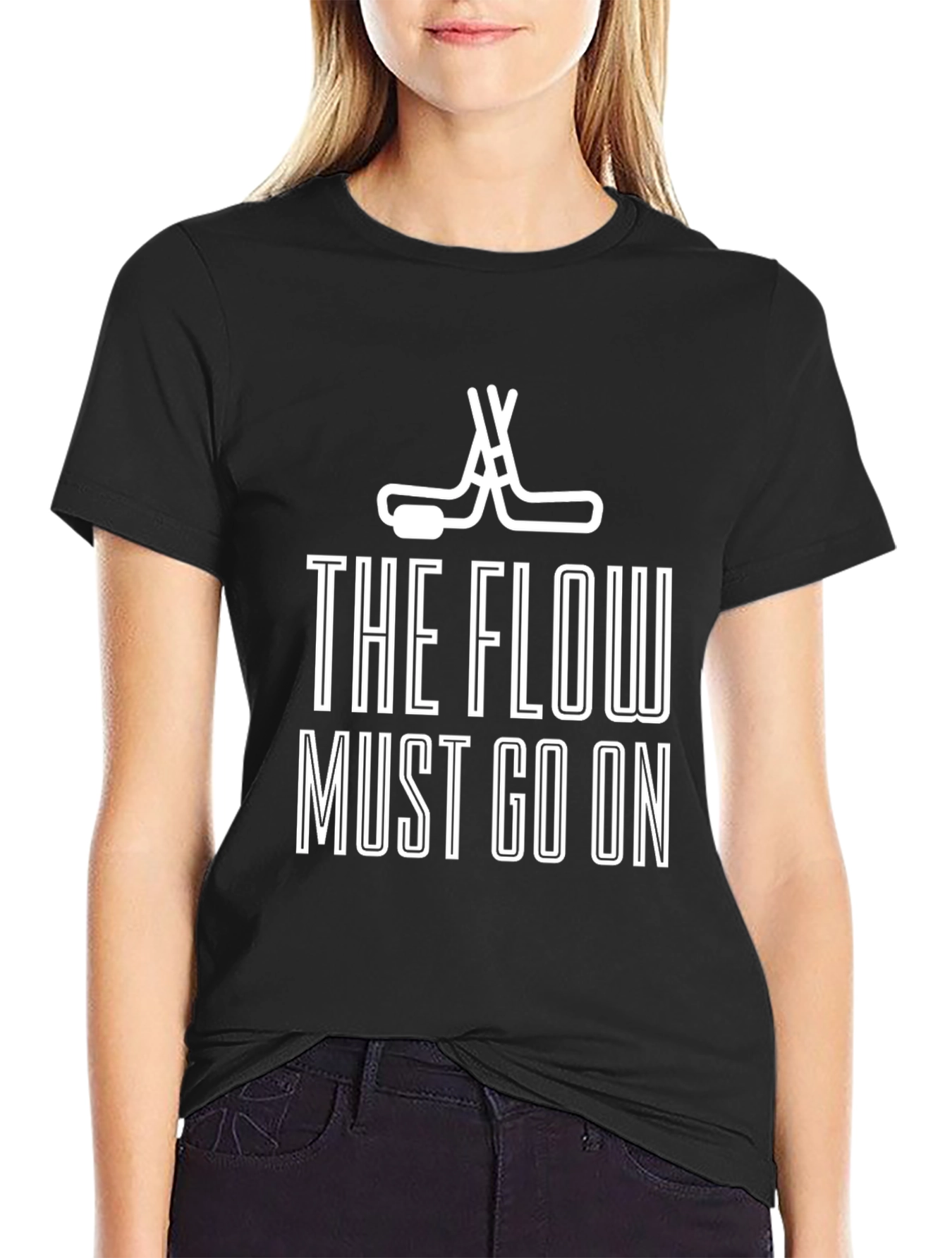 The Flow Must Go On Hockey T-Shirt