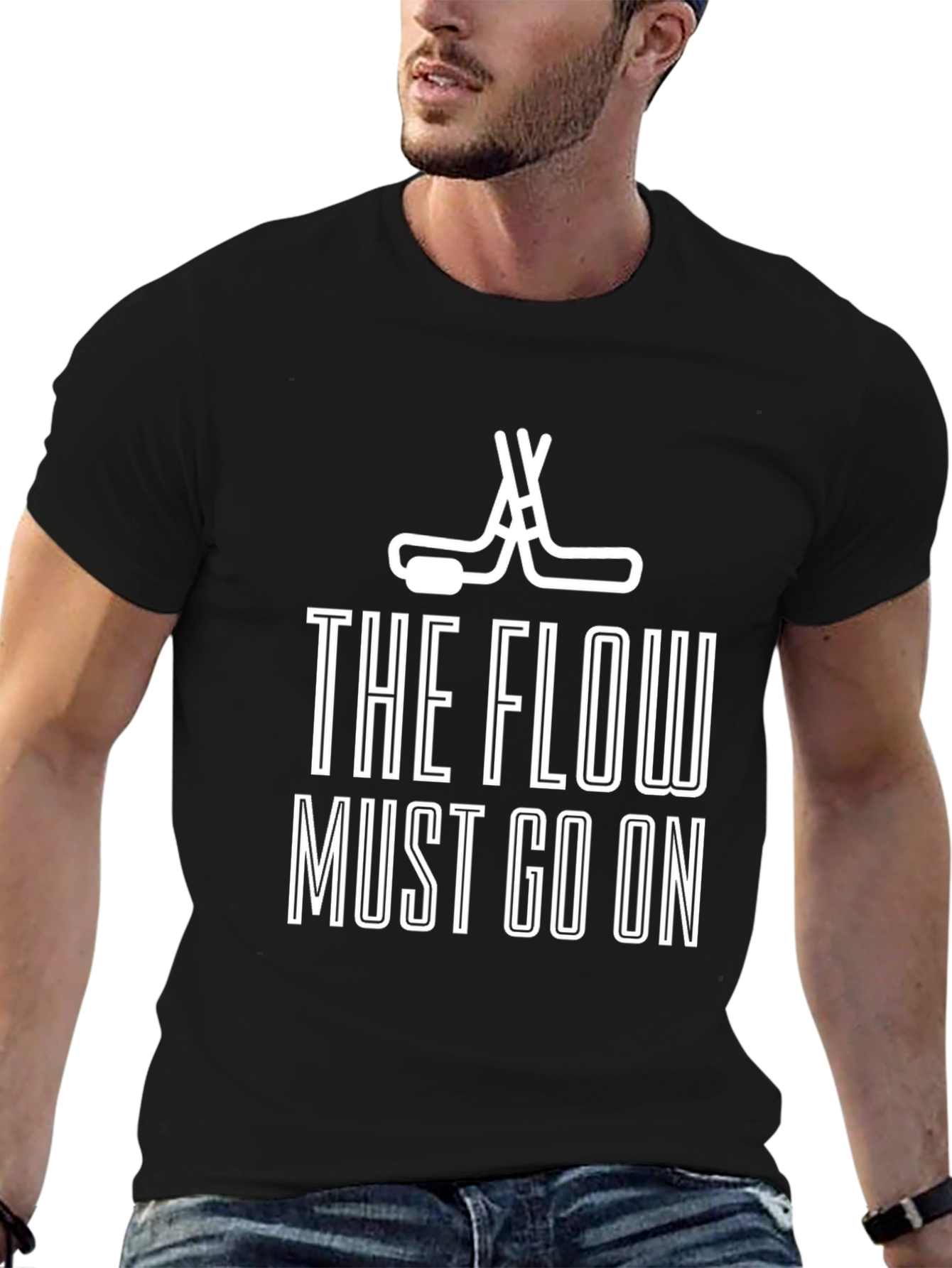 The Flow Must Go On Hockey T-Shirt